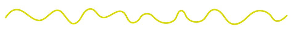 Lime squiggly line on white background