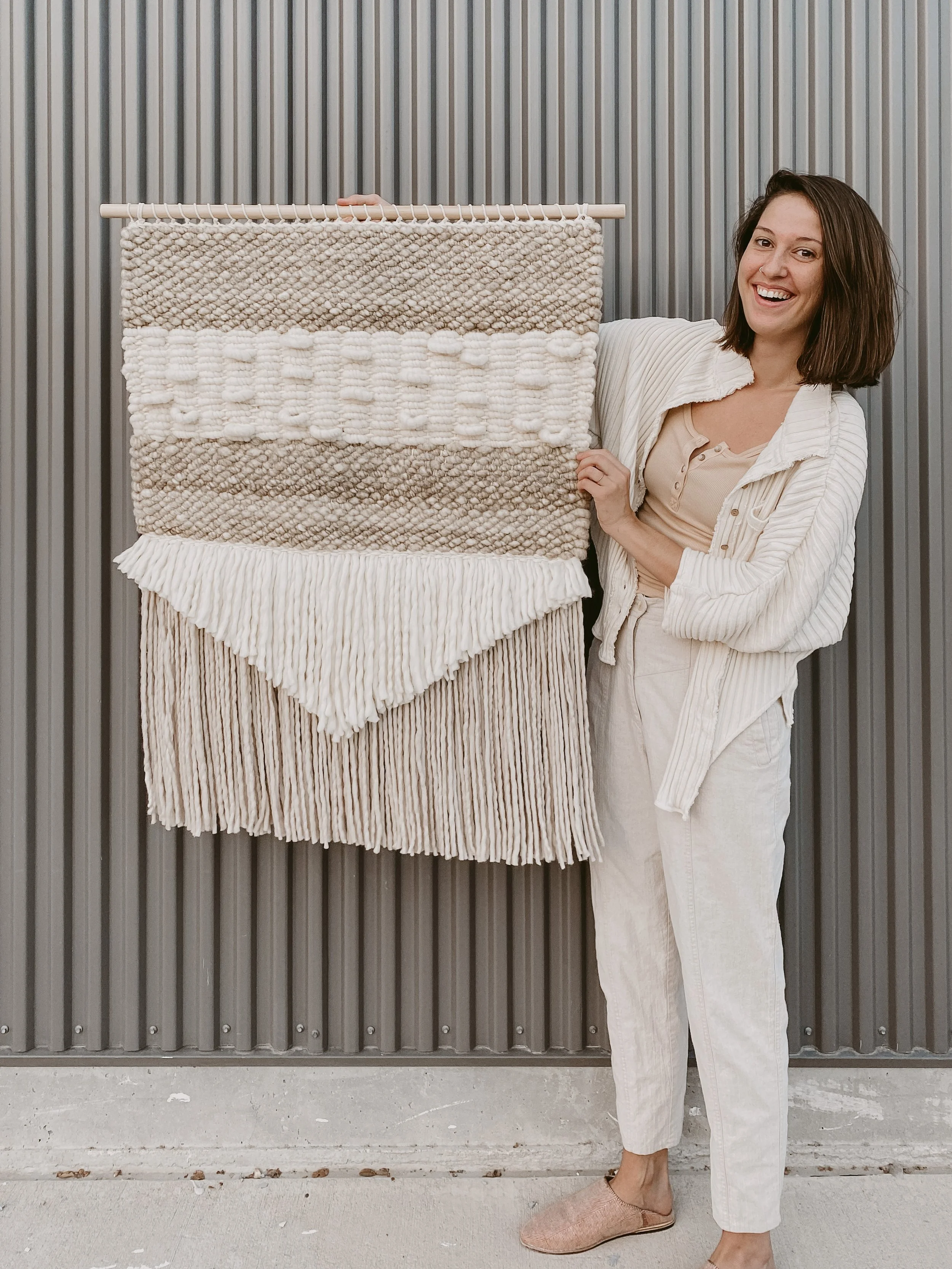 Custom Large Woven Wall Hanging by FIBROUS