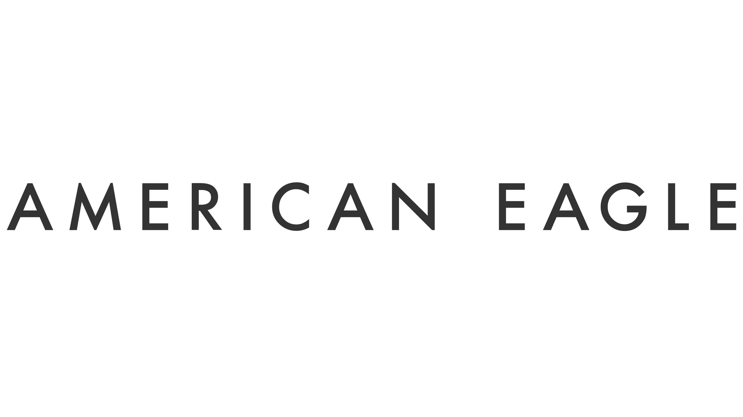 American Eagle Logo featuring a FIBROUS fiber art installation