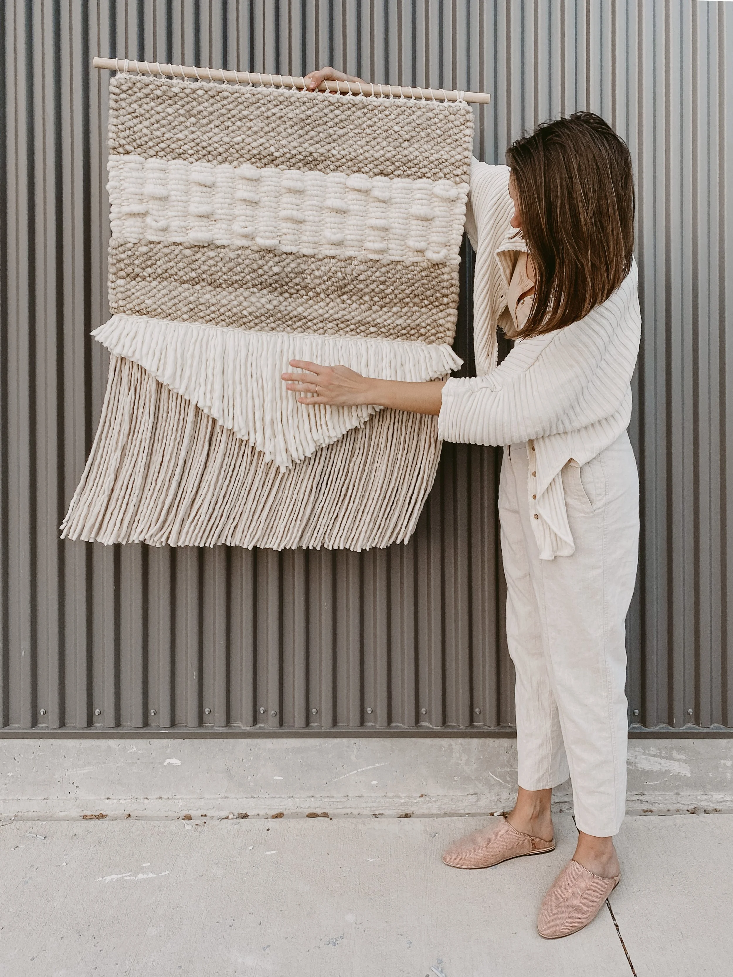 Custom Large Woven Wall Hanging by FIBROUS
