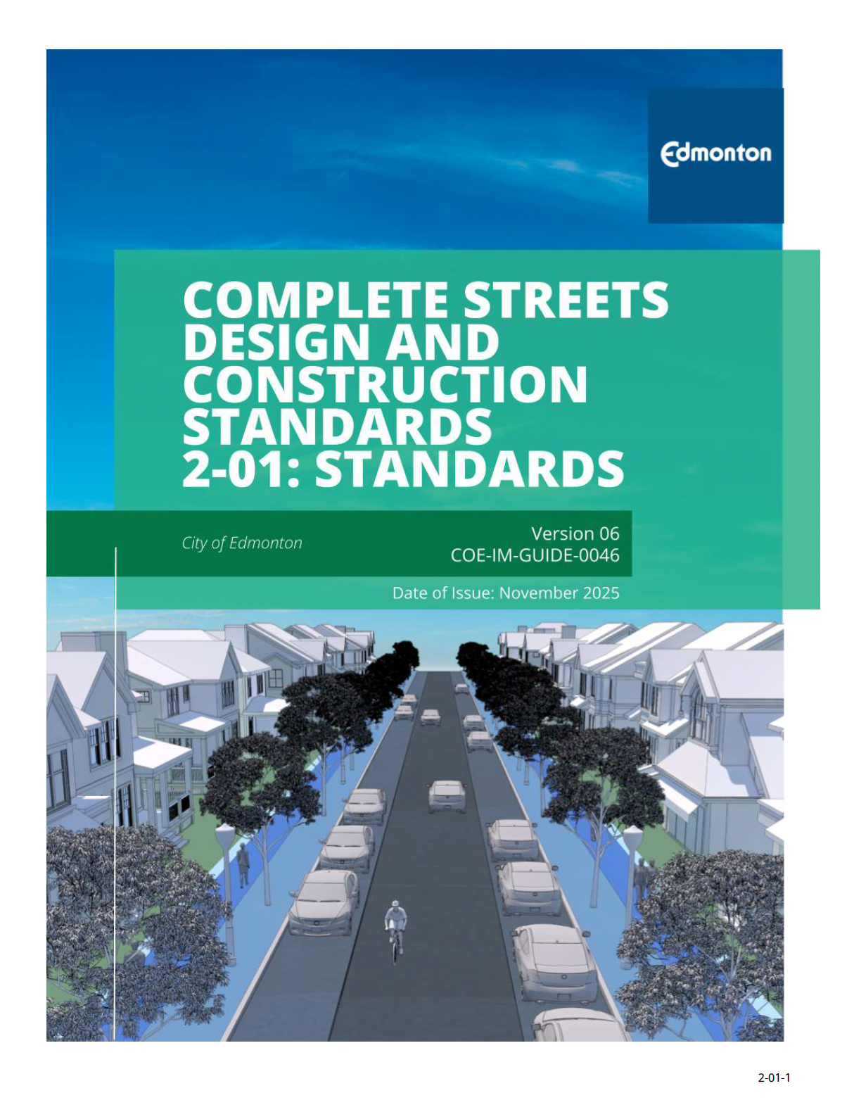 Edmonton Complete Streets Design & Construction Standards — Martinson Golly