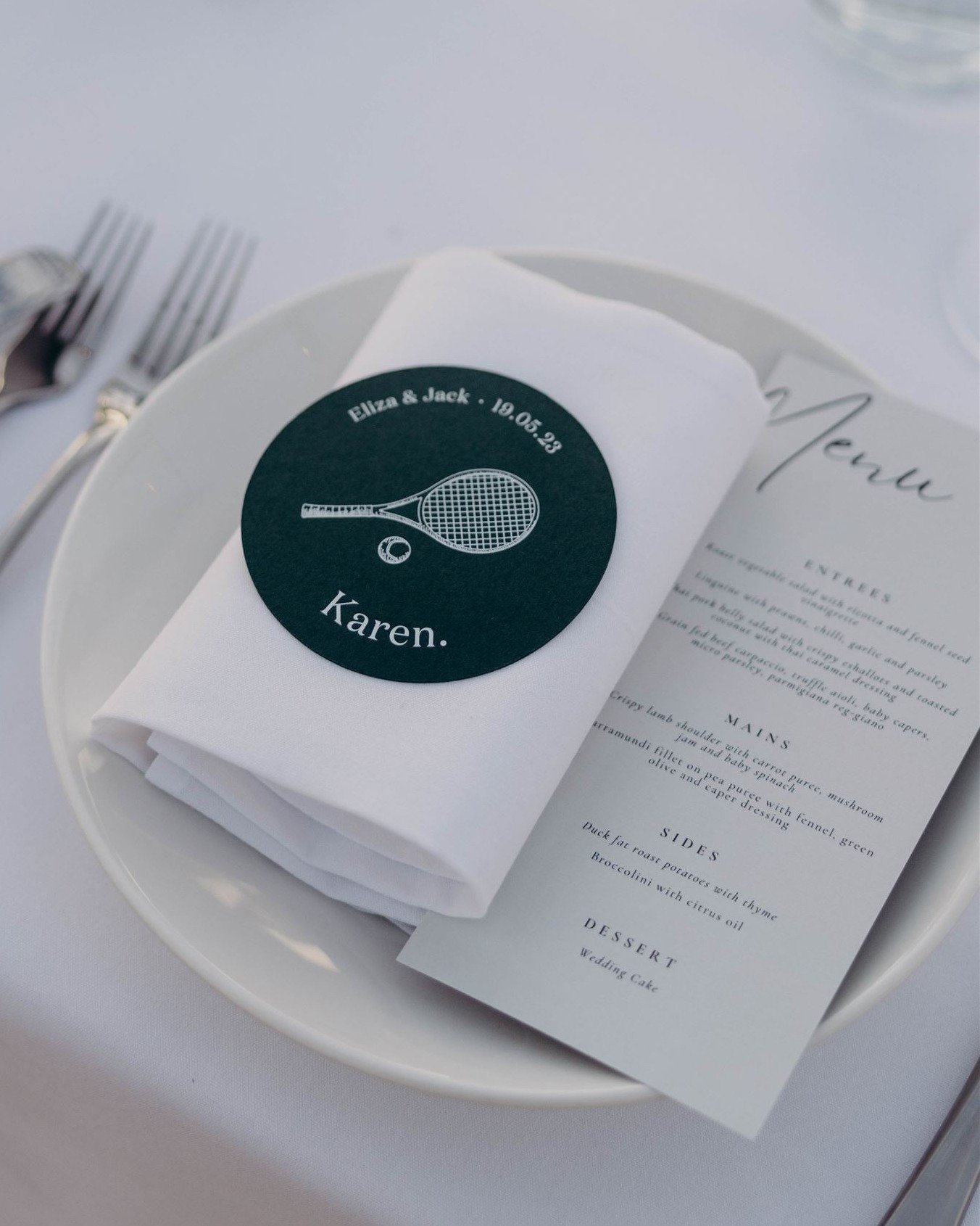 Tennis anyone? The catering menu that Eliza &amp; Jack and their guests enjoyed.

Photo @samrilesphotography

#weddingcaterer #weddingcatering #caterer #catering #menu