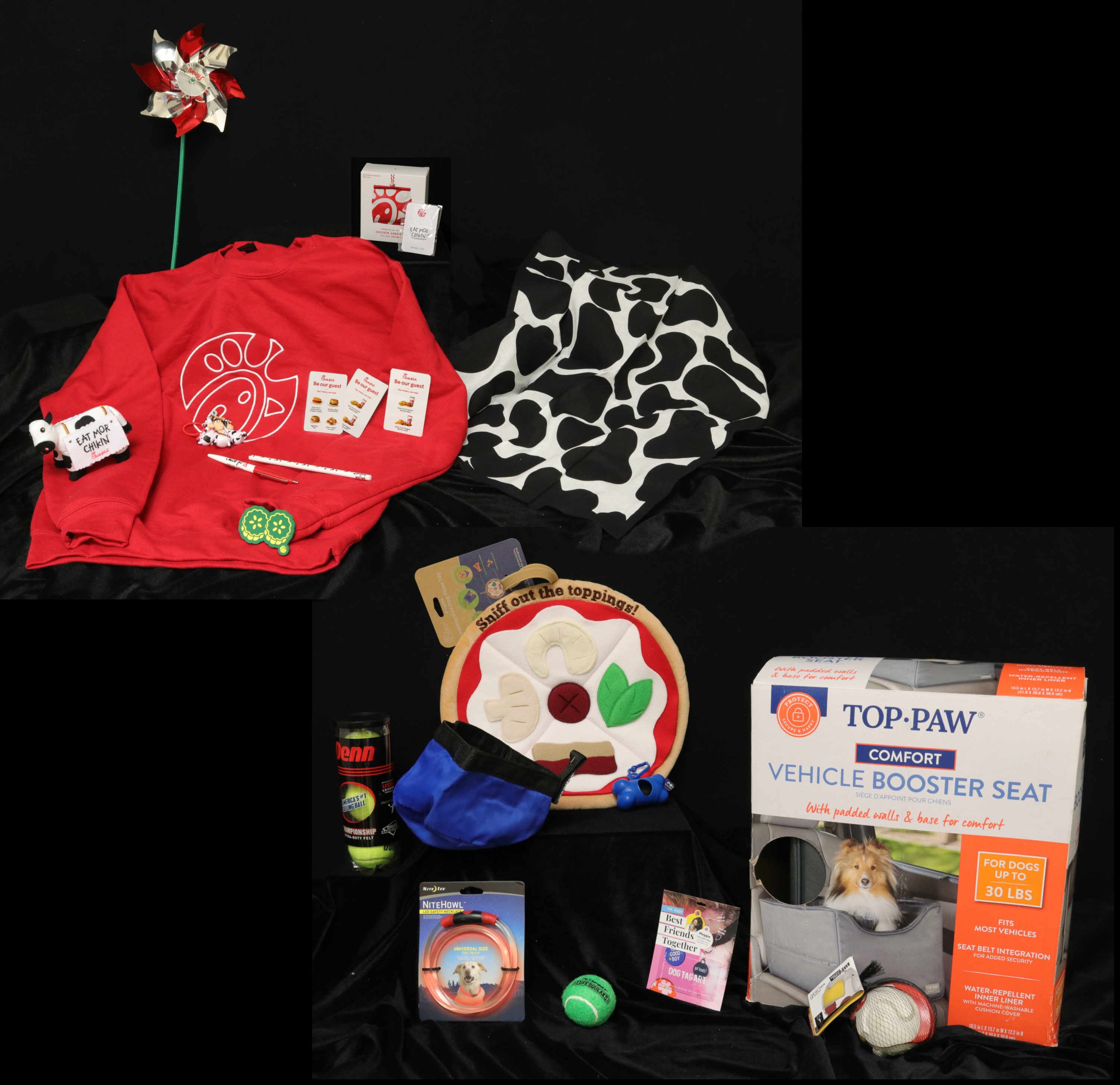 Dogs at Play and Chick-Fil-A