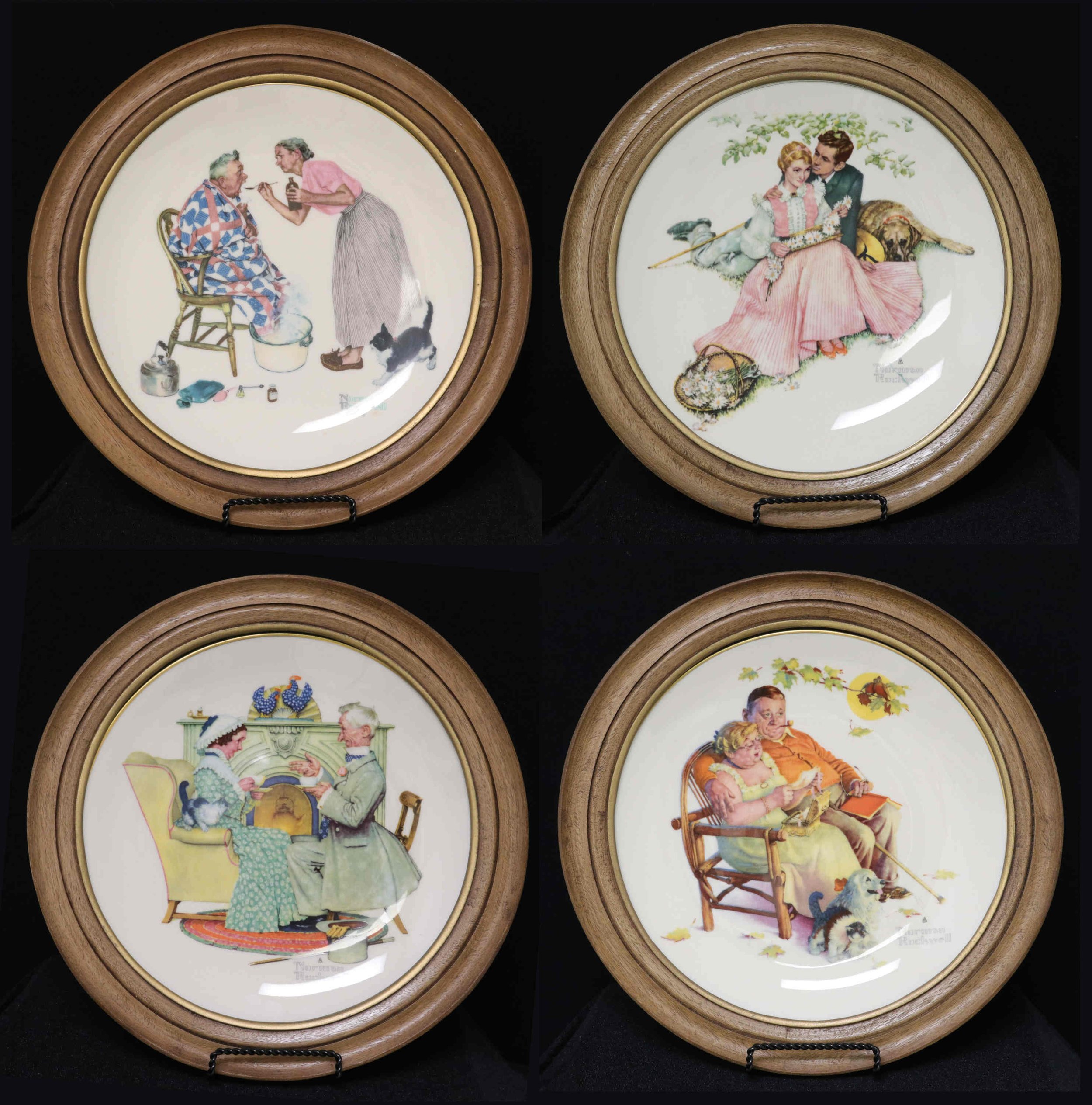 Norman Rockwell Collector Plates -- The 4 Seasons