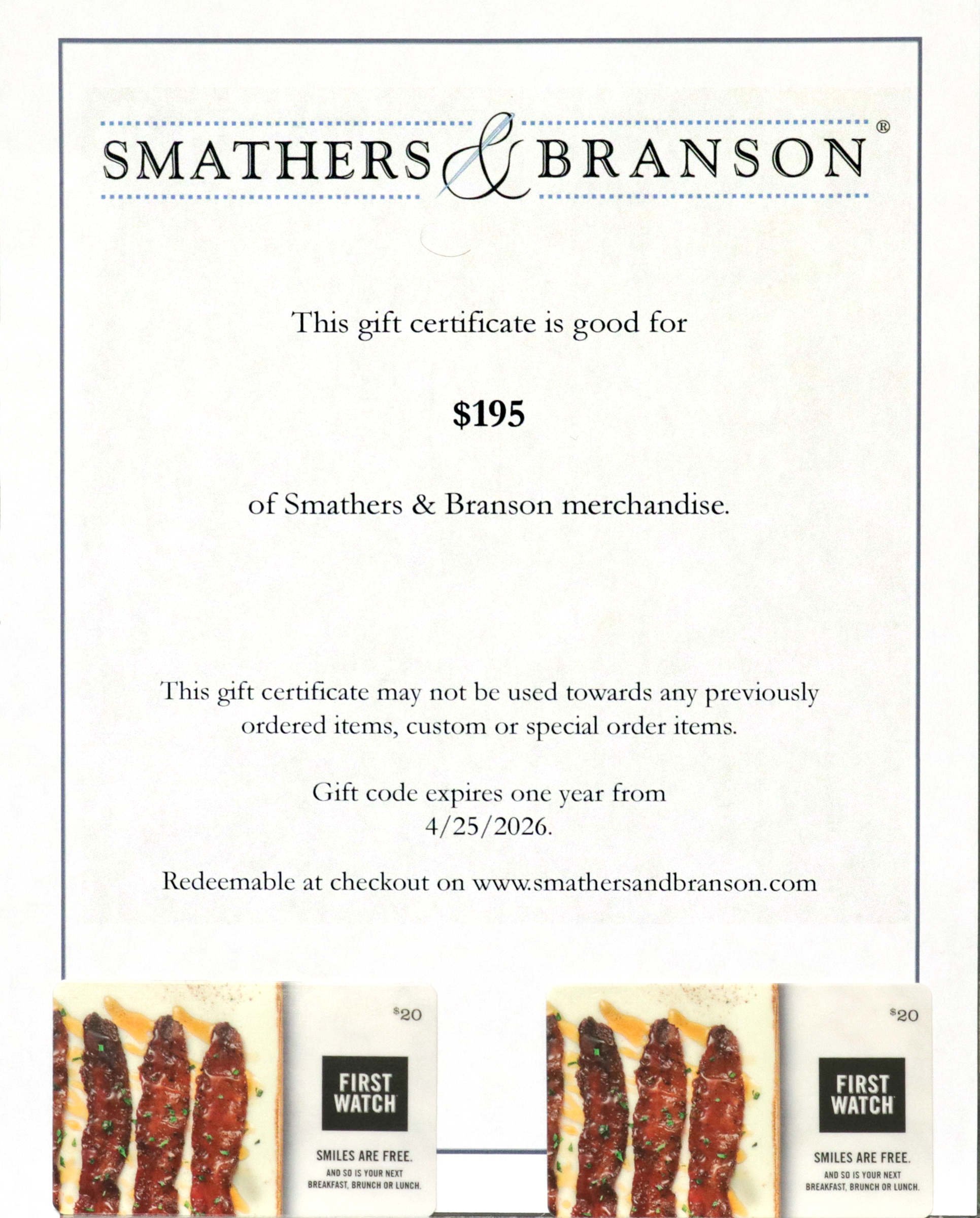 Smathers & Branson and Eats