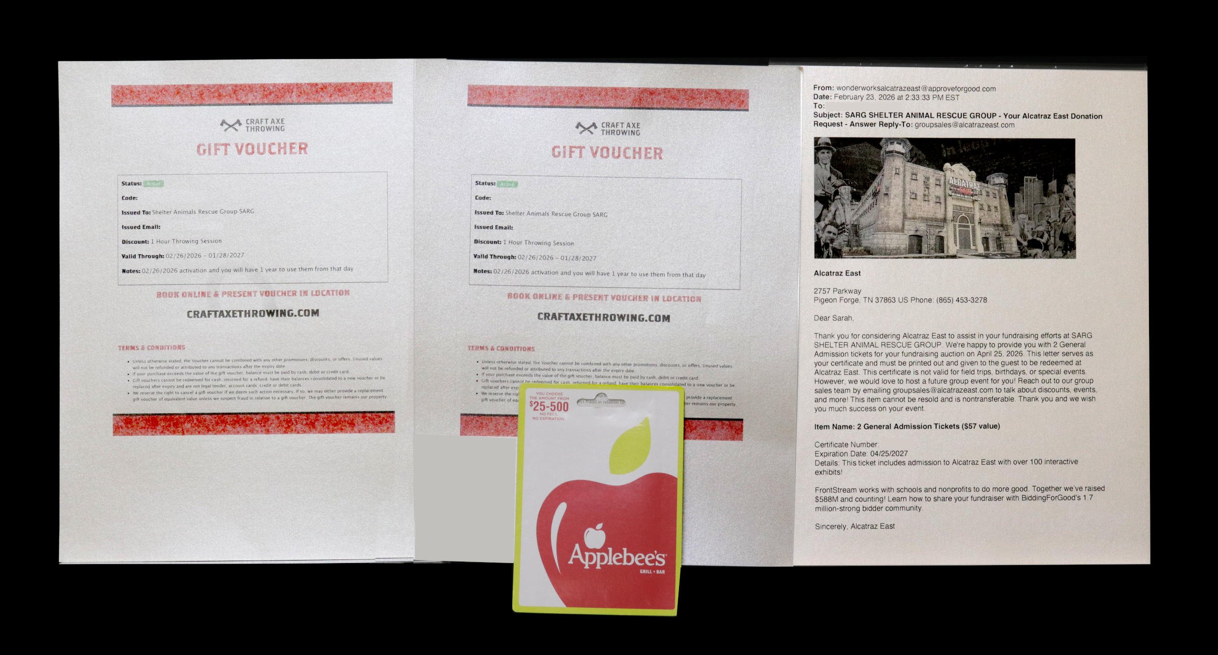 Alcatraz and Axe Day Out