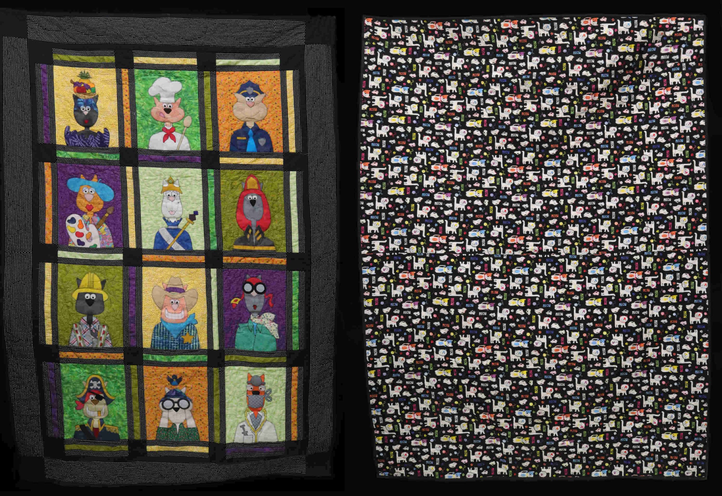 Occupational Cats Quilt