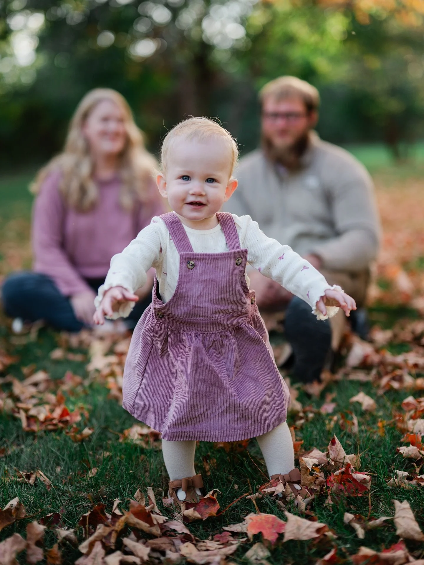 A fun fall session that never made it onto my feed. 

This little sweetie was so fun to photograph (along with her parents). The fact that she loved all of the leaves made it even better!

Family sessions are worth booking. You won&rsquo;t regret hav