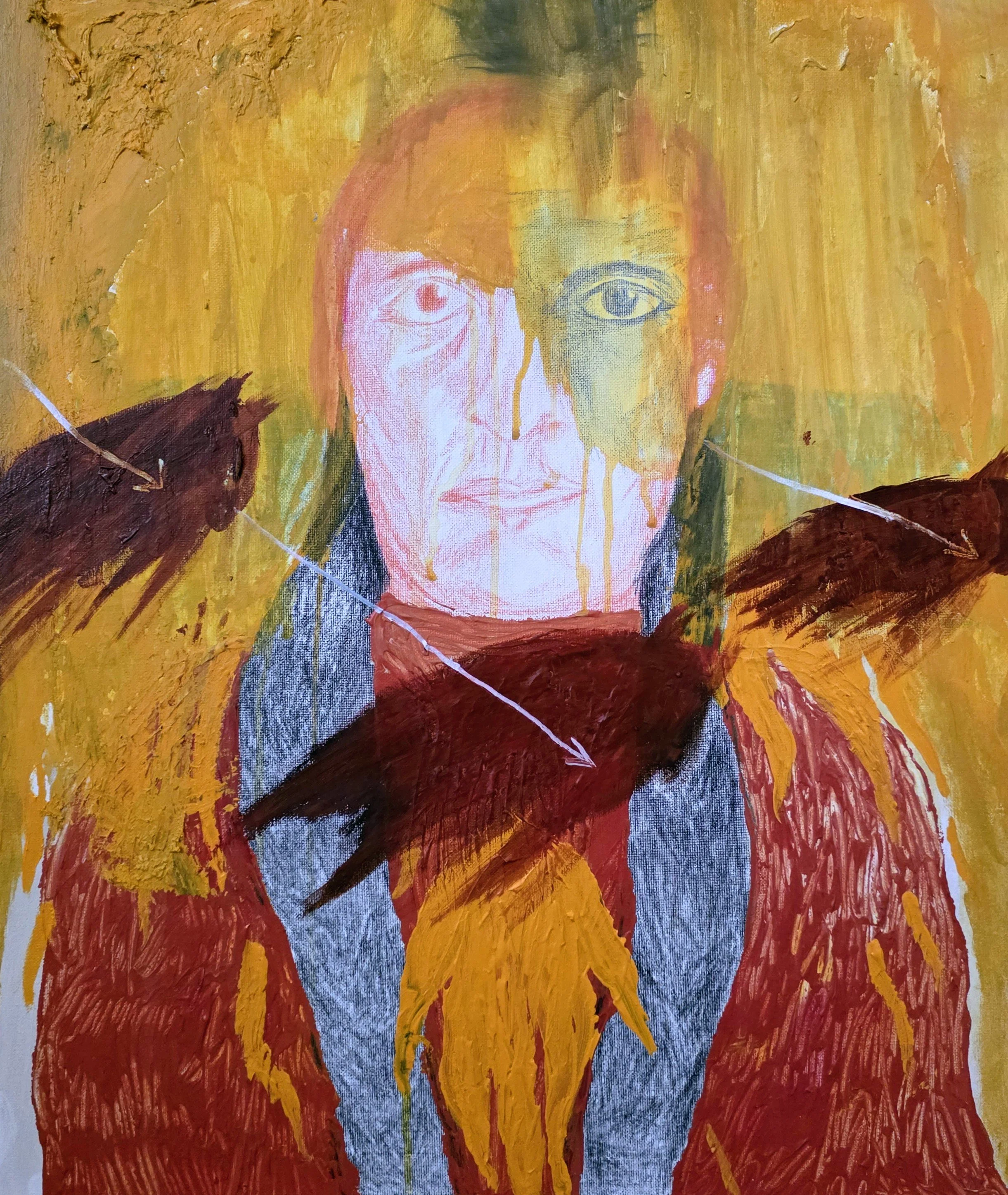 "Cibola"/
Acrylic and Colored Pencil on Canvas/
20 in x 24 in/
2026/
Patrick Heath Public Library- No Blank Canvas Project