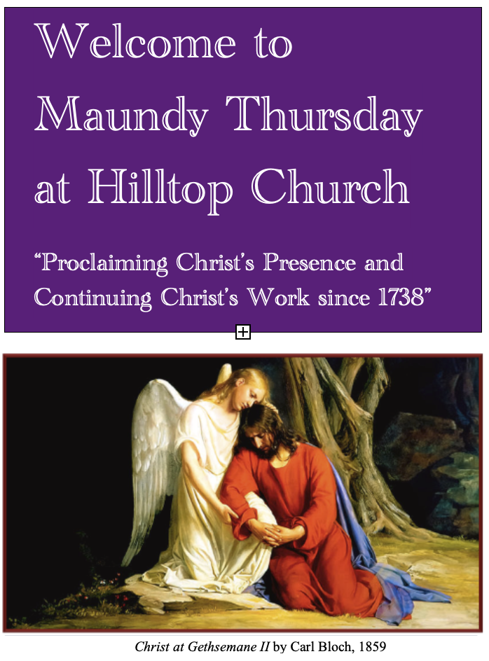Maundy Thursday Worship 