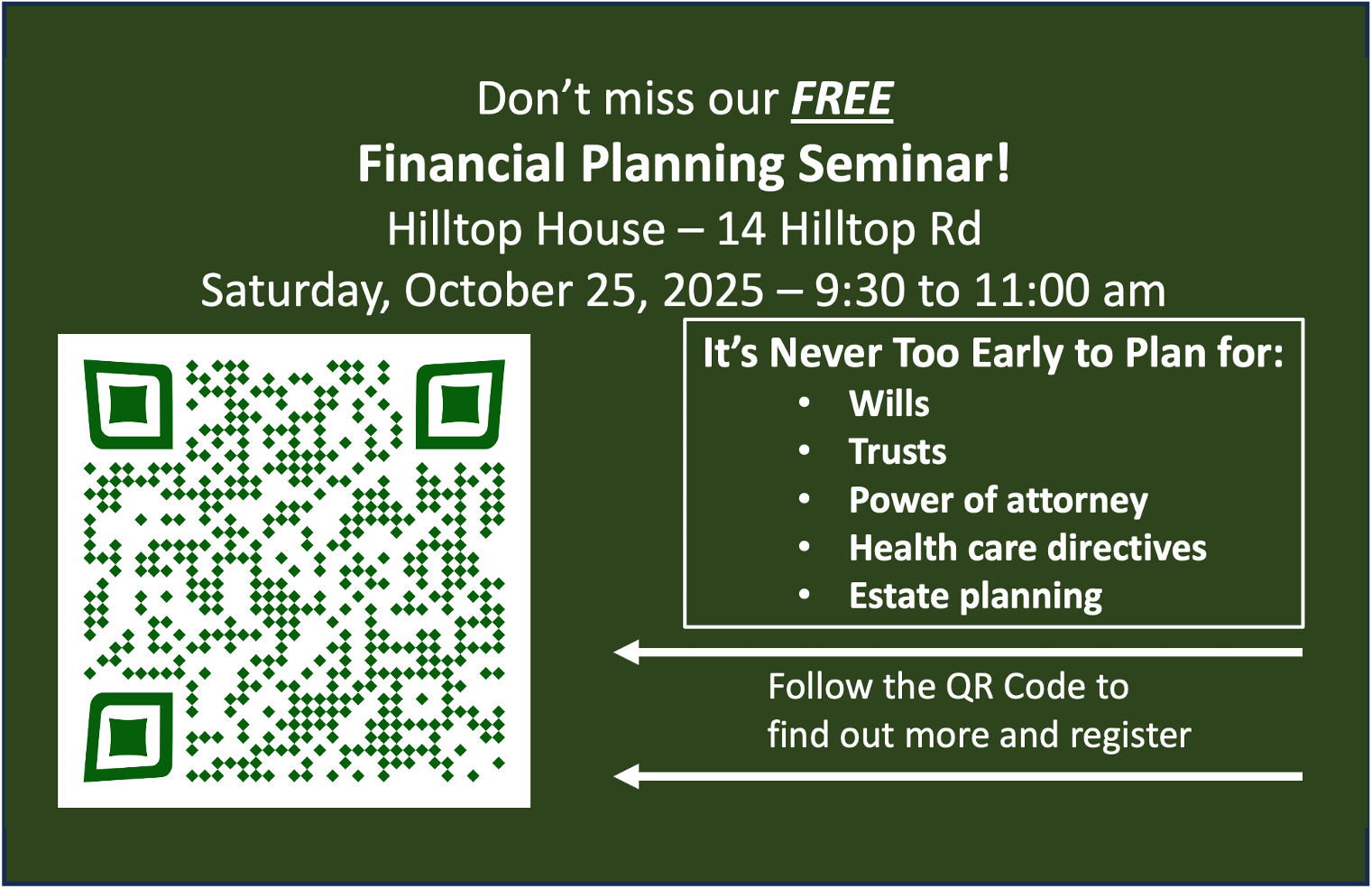 Free Financial Planning Seminar