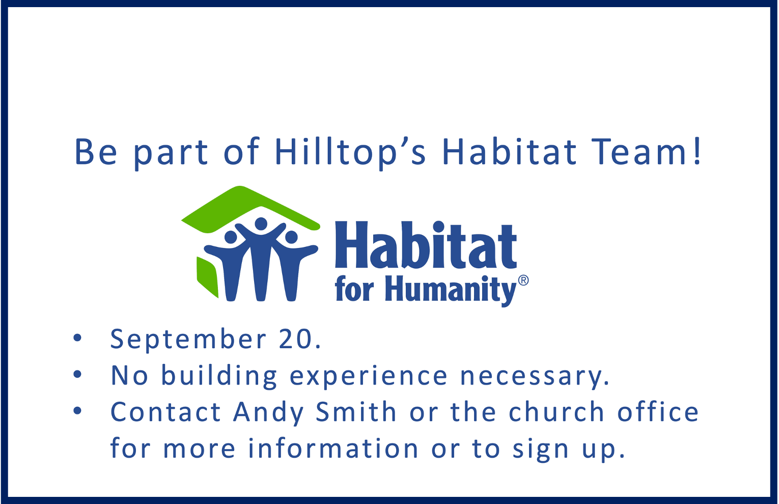 Habitat for Humanity Project