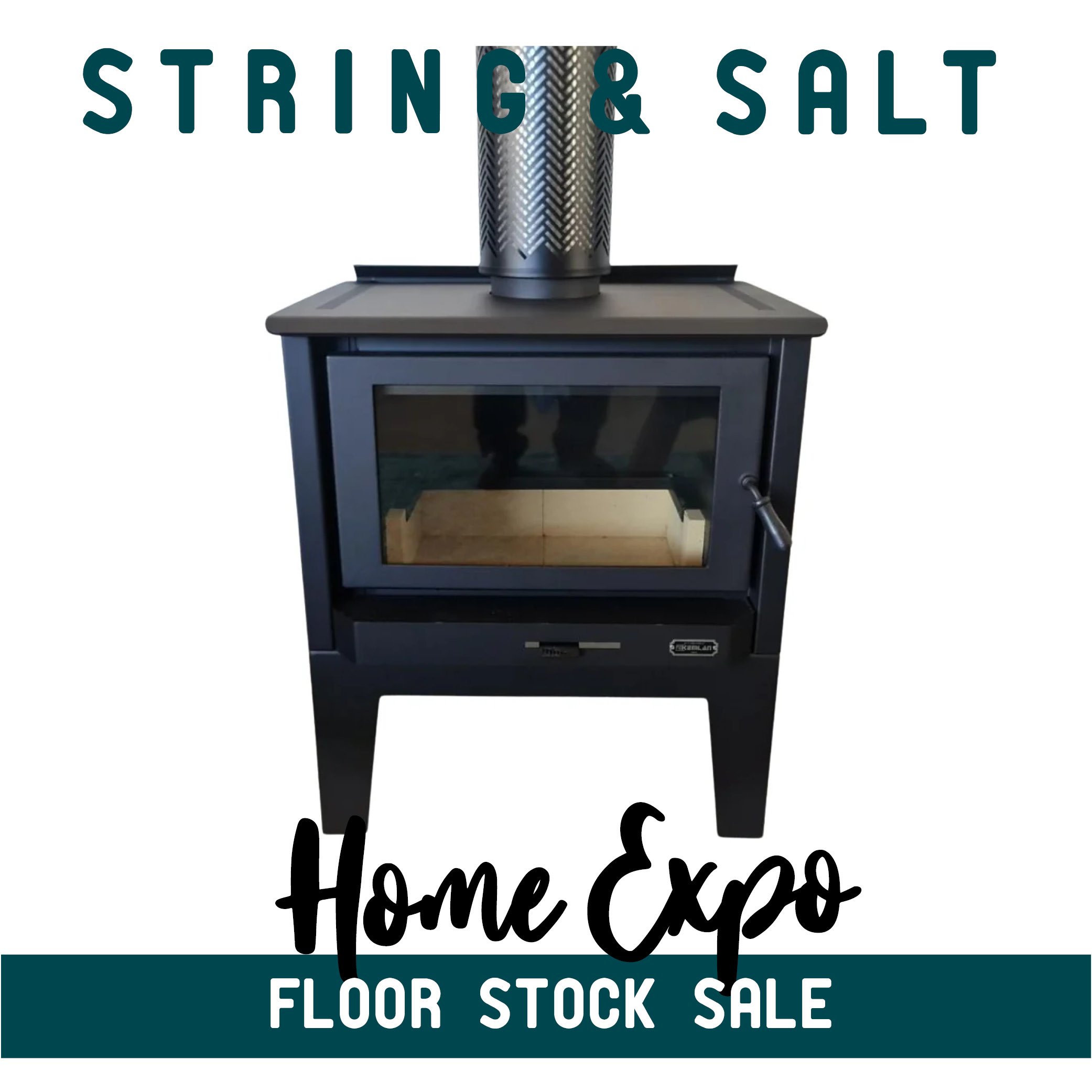 KEMLAN TEMPO GRAND FIREPLACE w. LEGS (Floor Stock)