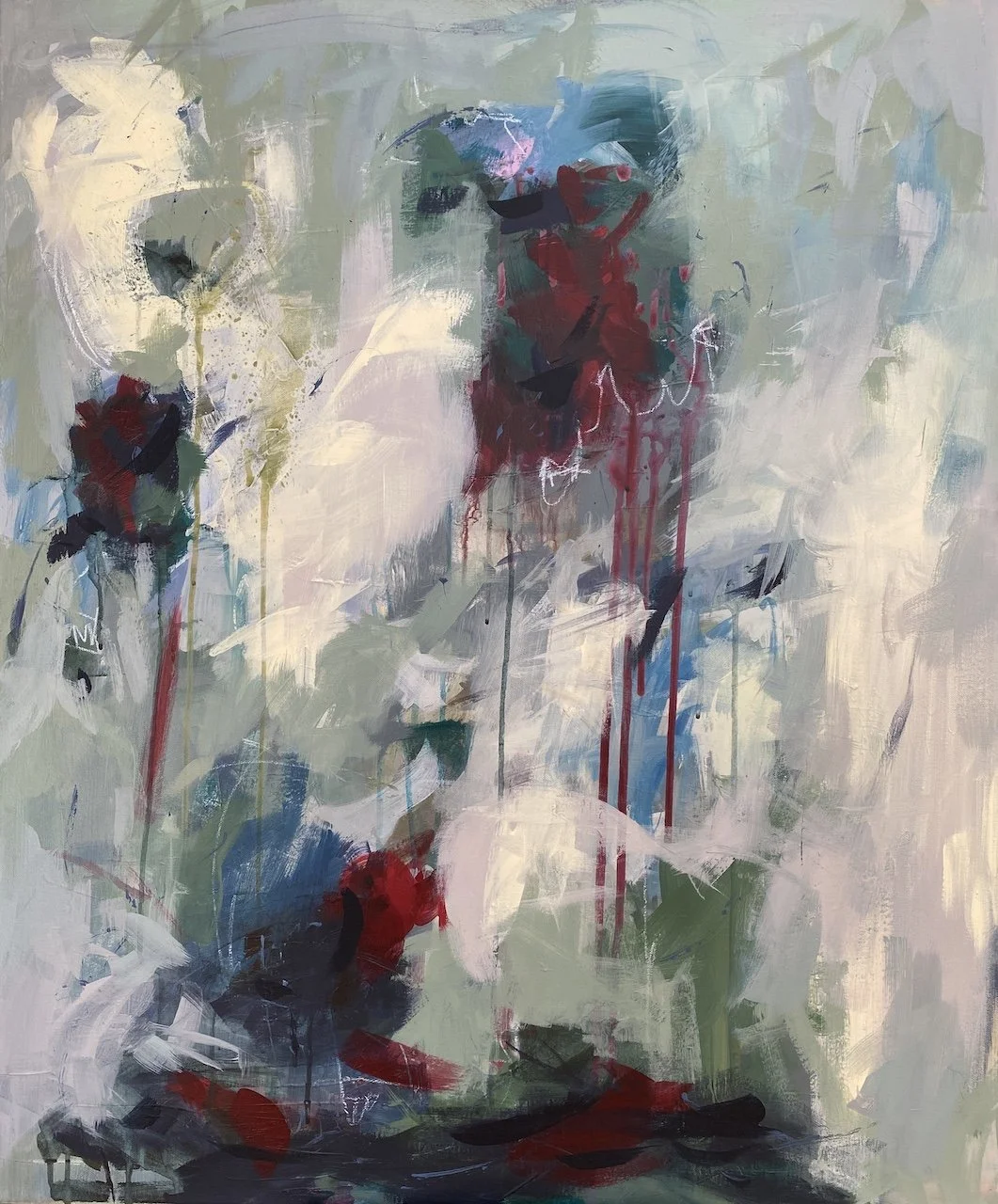 I Won't Give Up on You(1)-2022-Mixed Media on Canvas-36" x 30"-sold