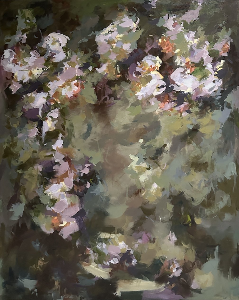 Cathedral Flowers(2)-2025-Acrylic on Canvas-60" x 48" x 1.5"