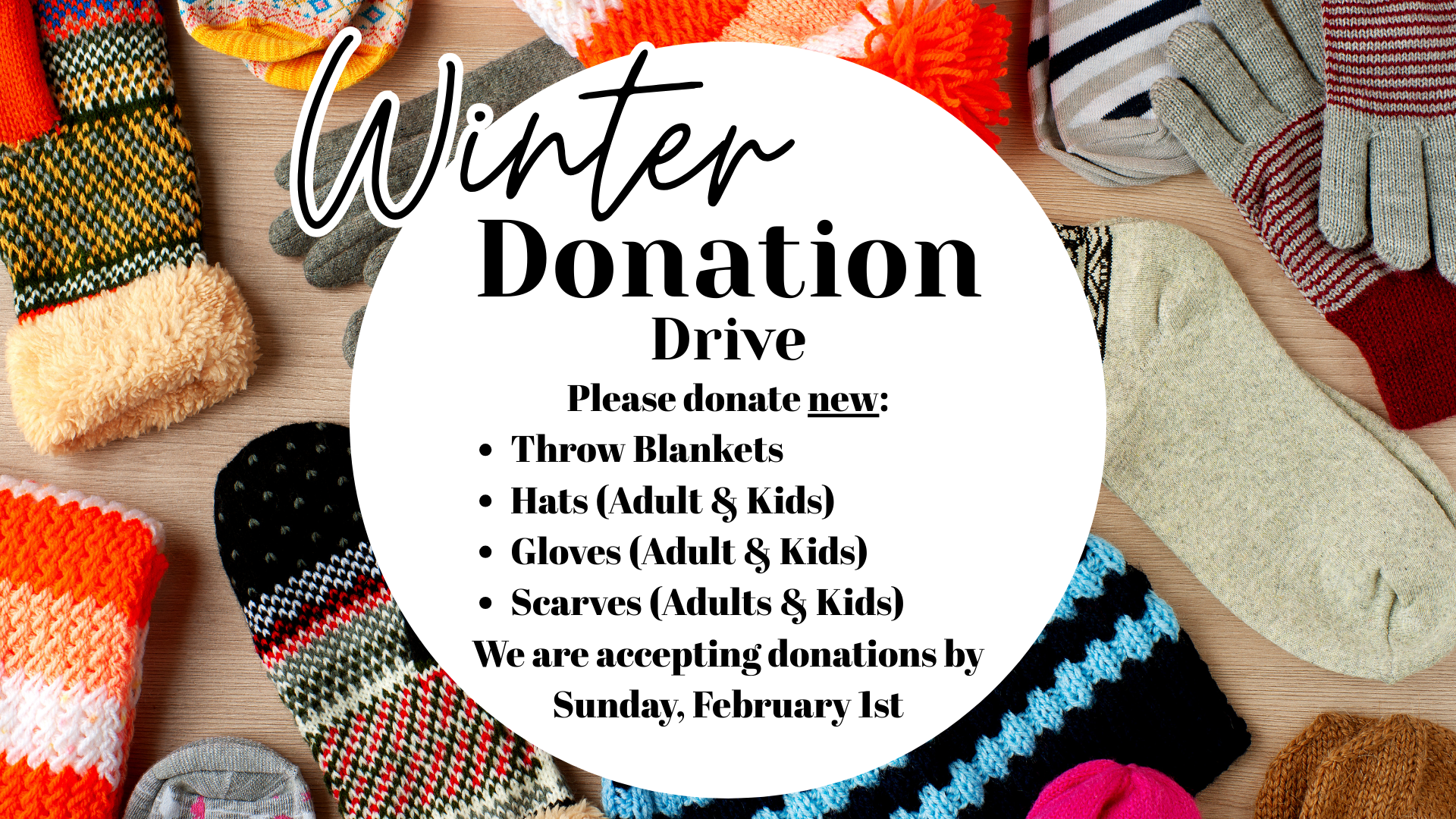 Winter Donation Drive 2026