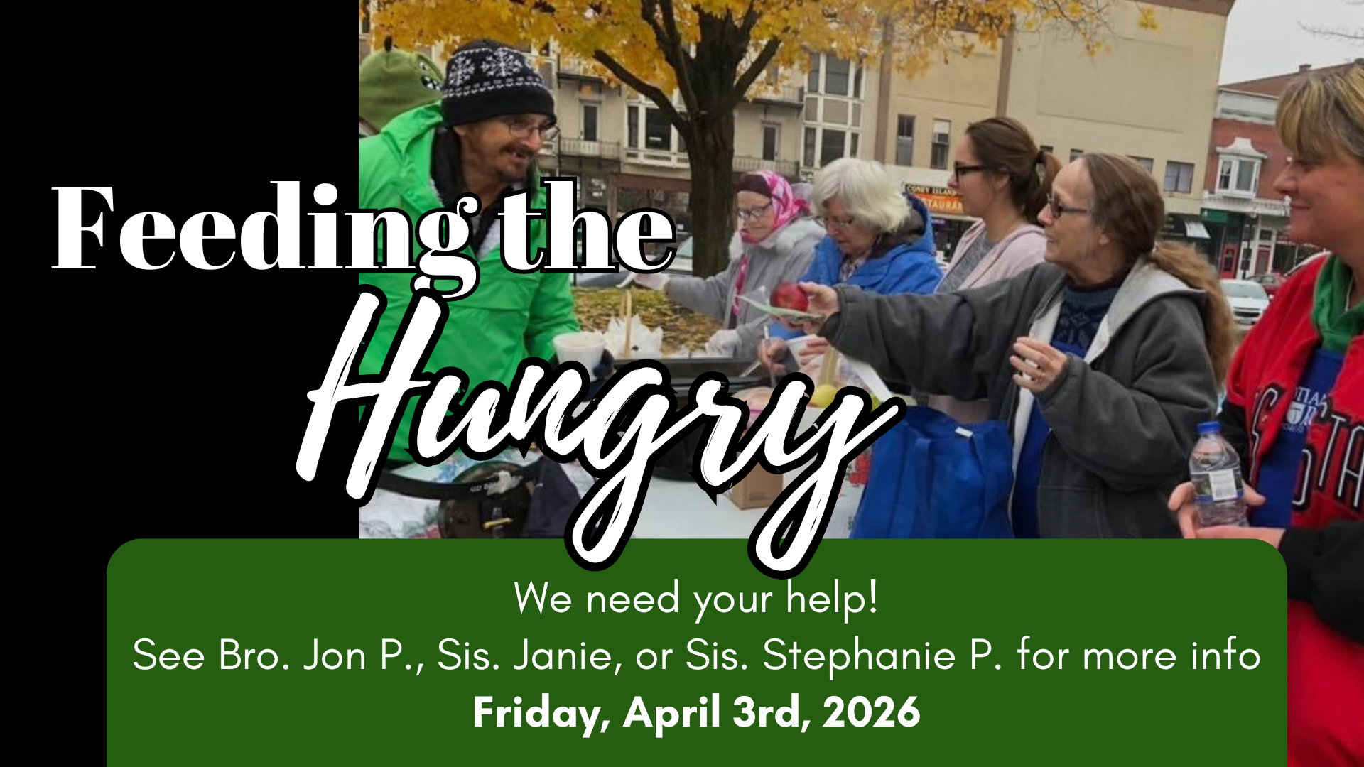 Feeding the Hungry April 2026