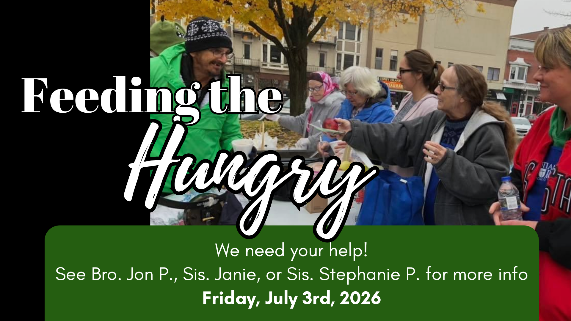Feeding the Hungry July 2026