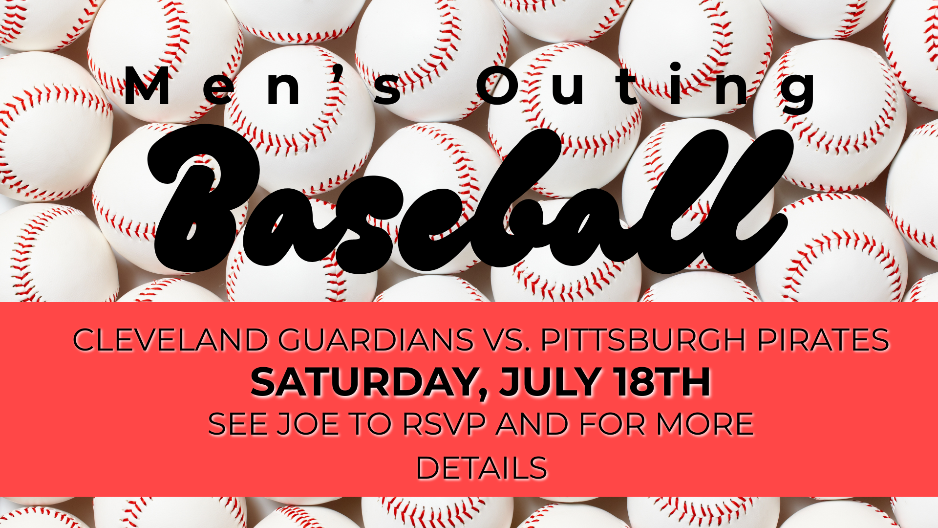 Men's Baseball Outing July 2026