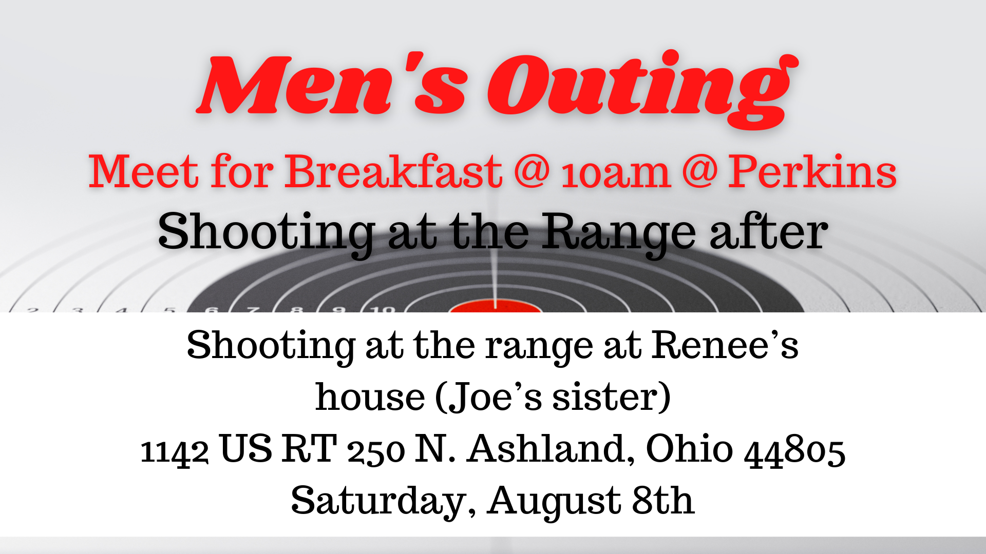 Men's Outing August 2026