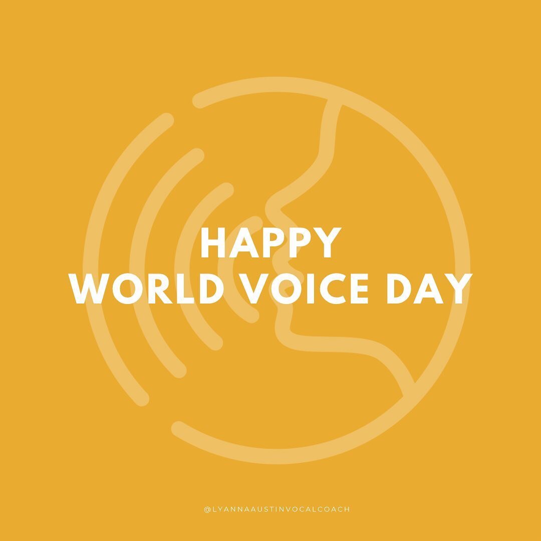 Happy World Voice Day everyone! Let's celebrate the power and beauty of our voices today and every day. Whether we use our voices to sing, speak up for what we believe in, or connect with others, our voices are an essential part of who we are. Take a