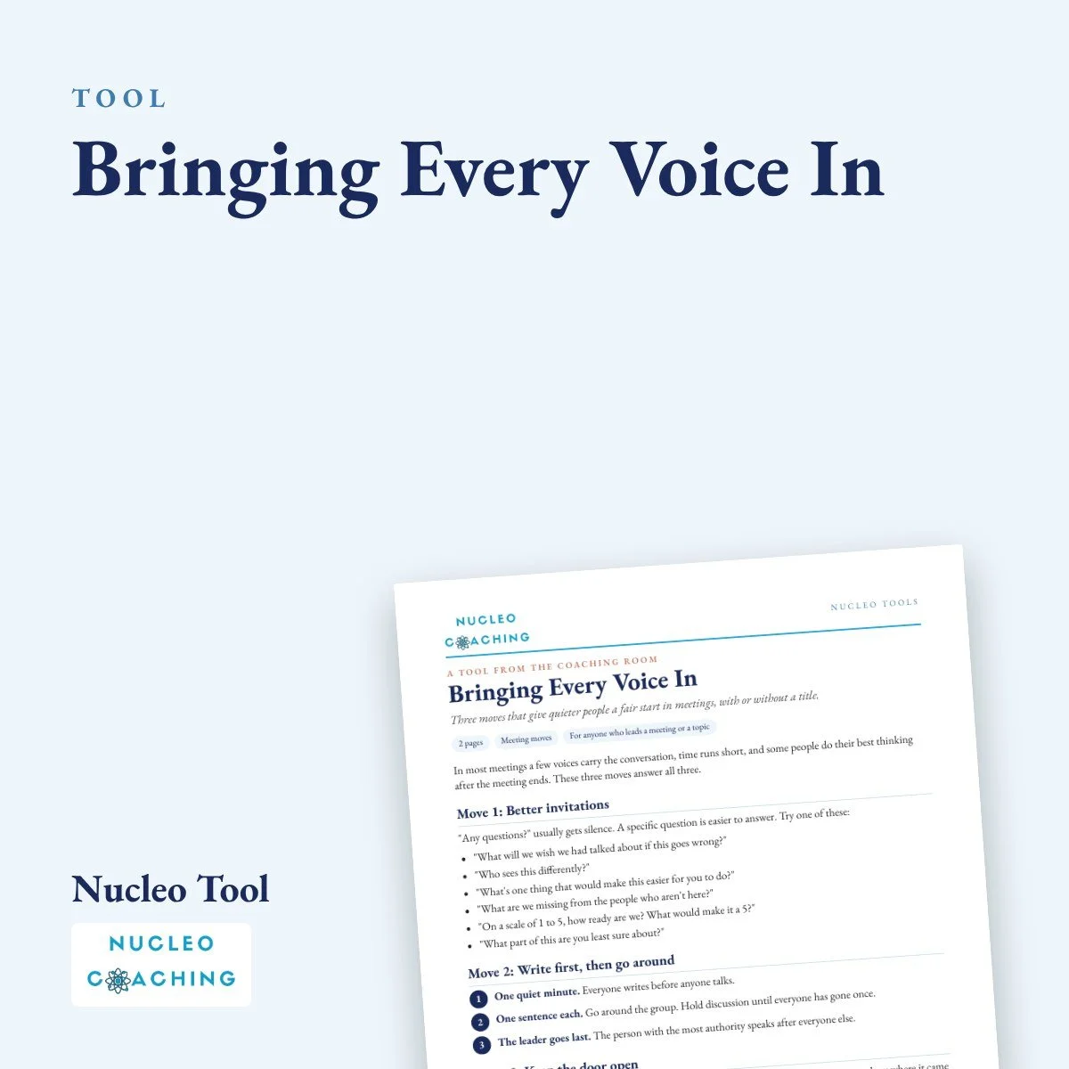 Bringing Every Voice In
