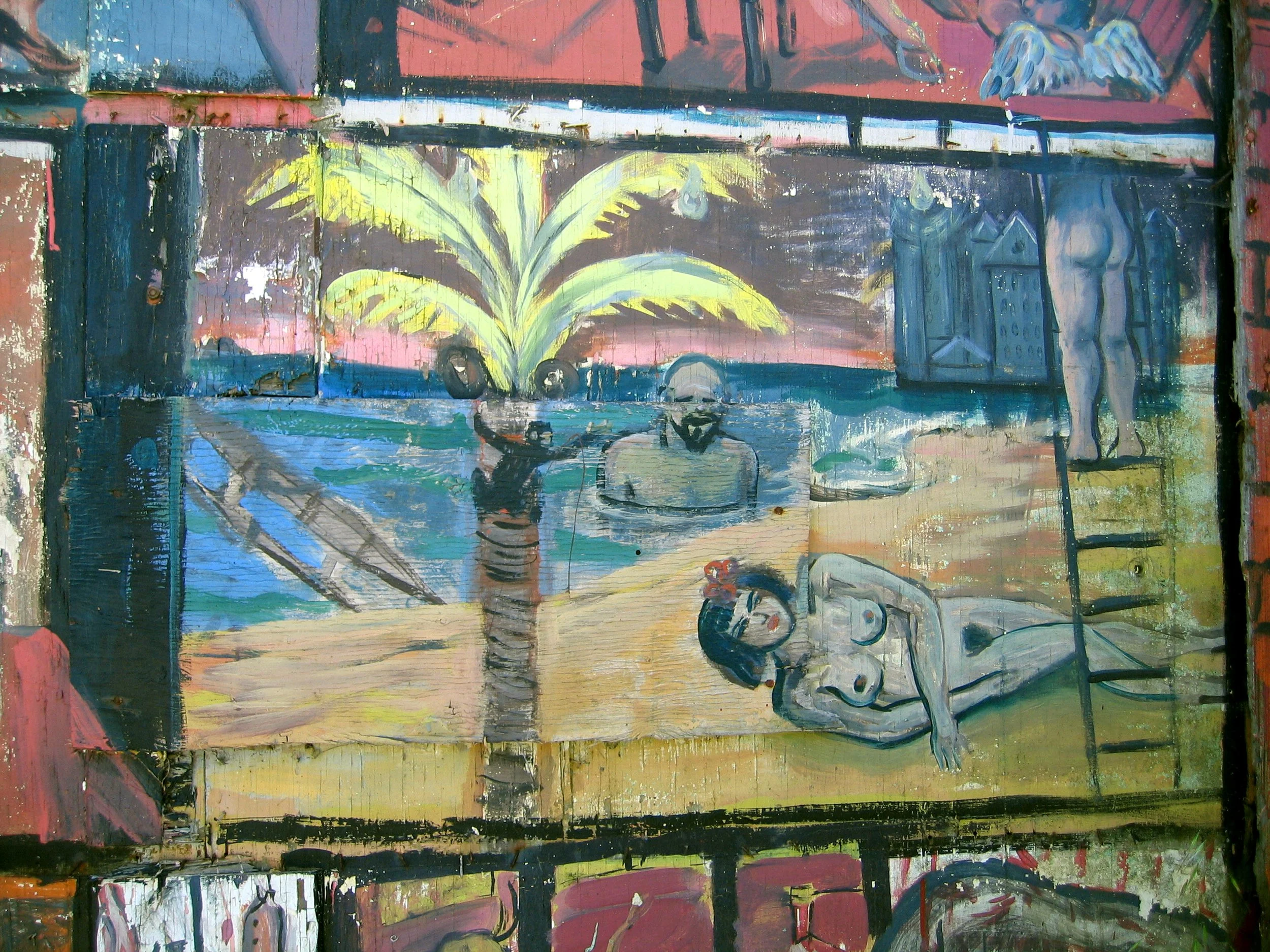 Large mural by the 4 artists collectively known as SNIFF