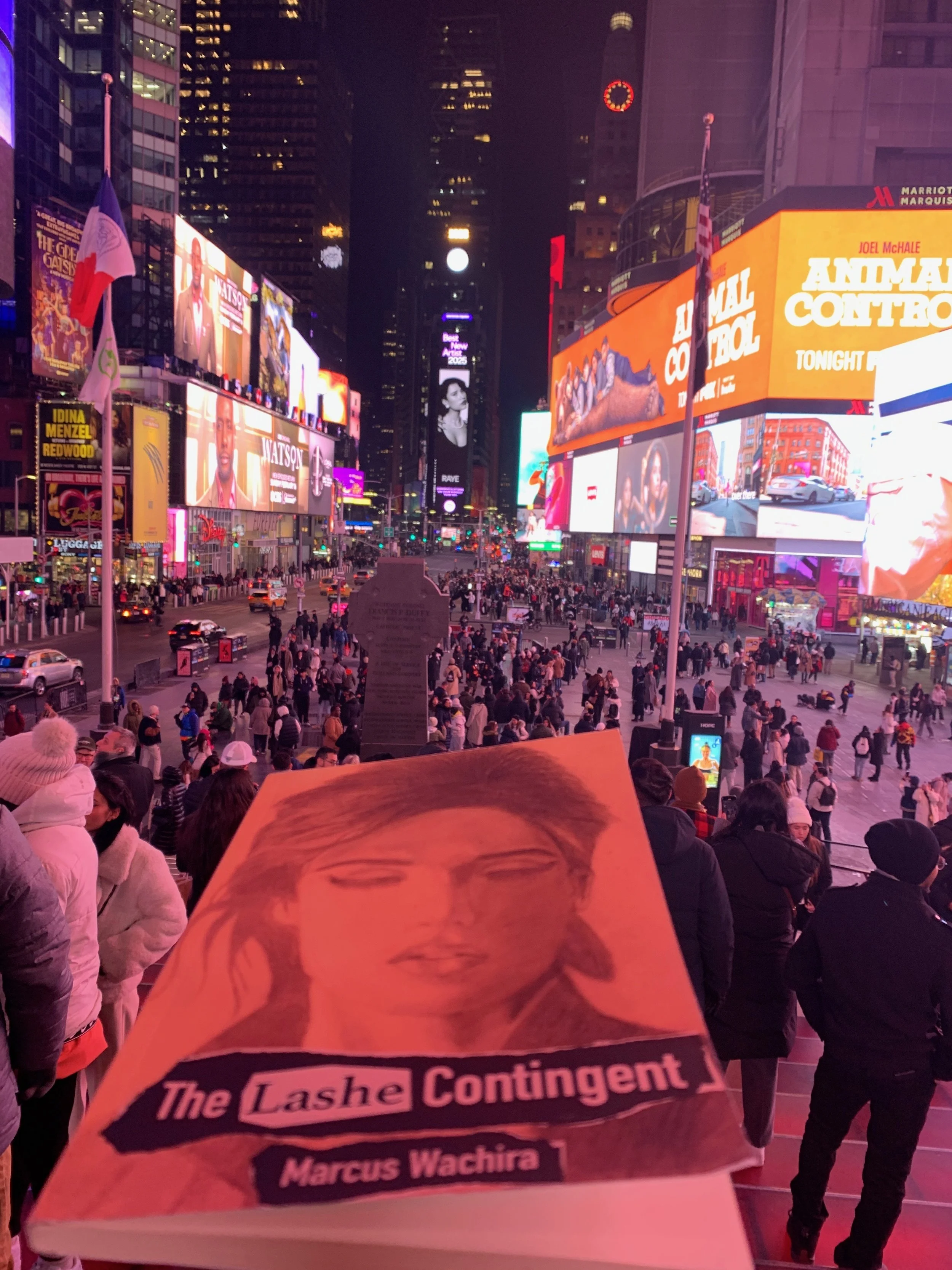 A Reader in Times Square, New York City (1) (1/30/25)