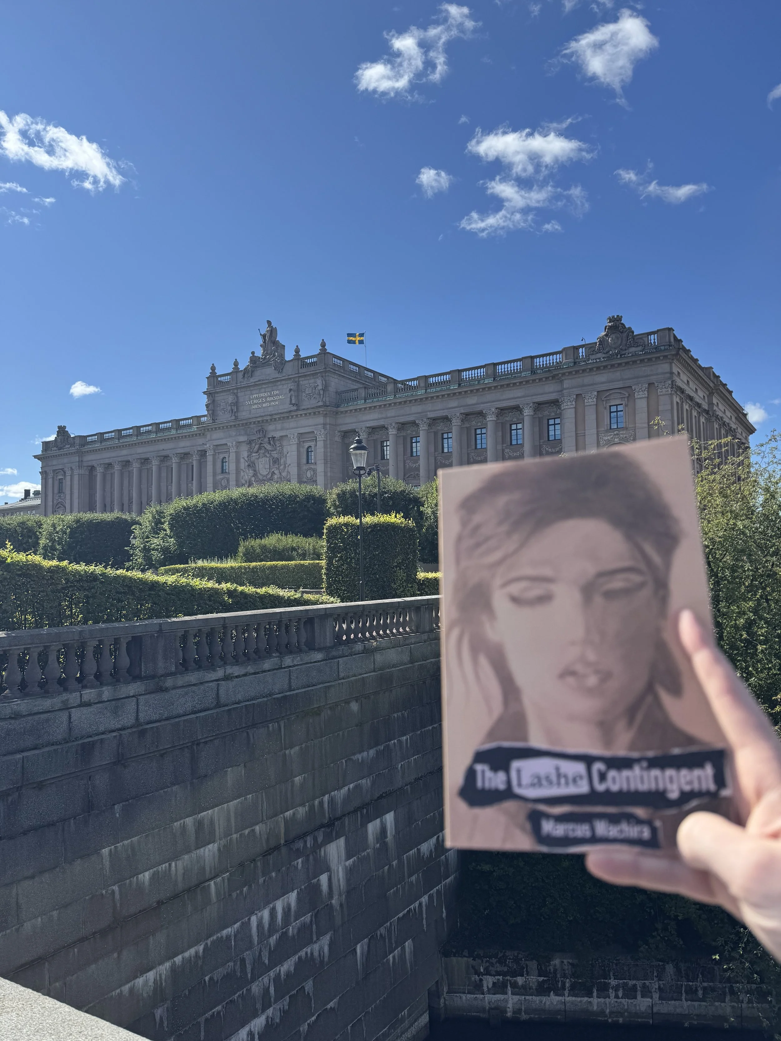 A Reader at the Parliament House, Stockholm, Sweden (8/16/25)