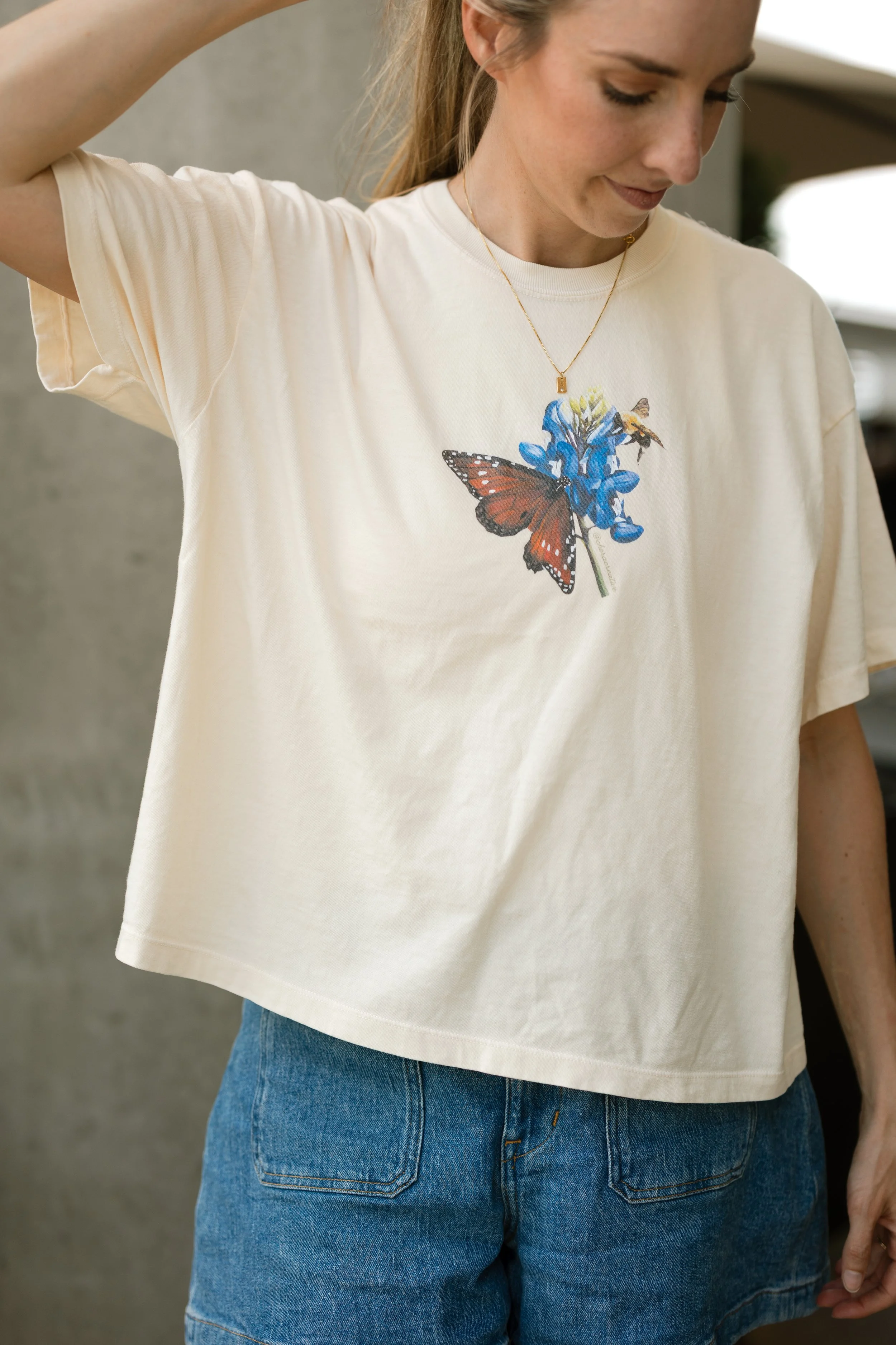 Butterfly Boxy Tee