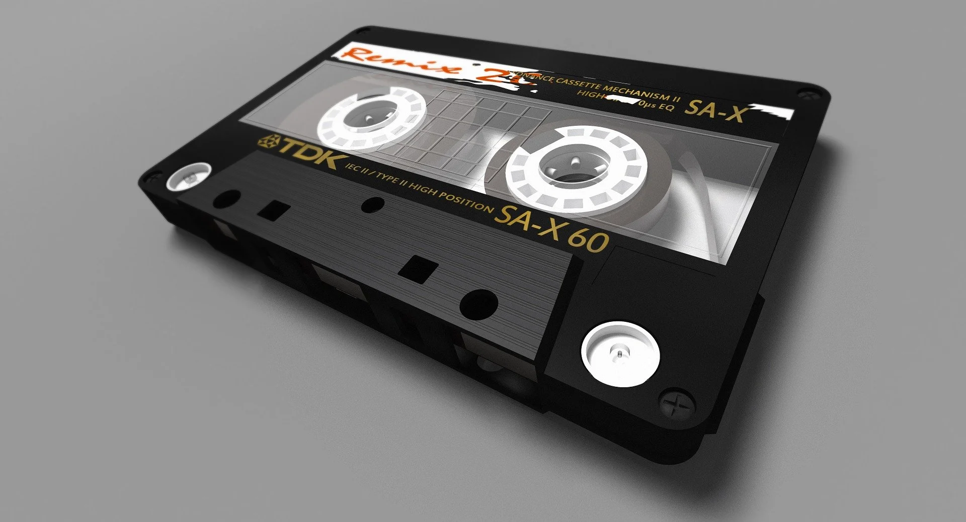 An old audio cassette tape