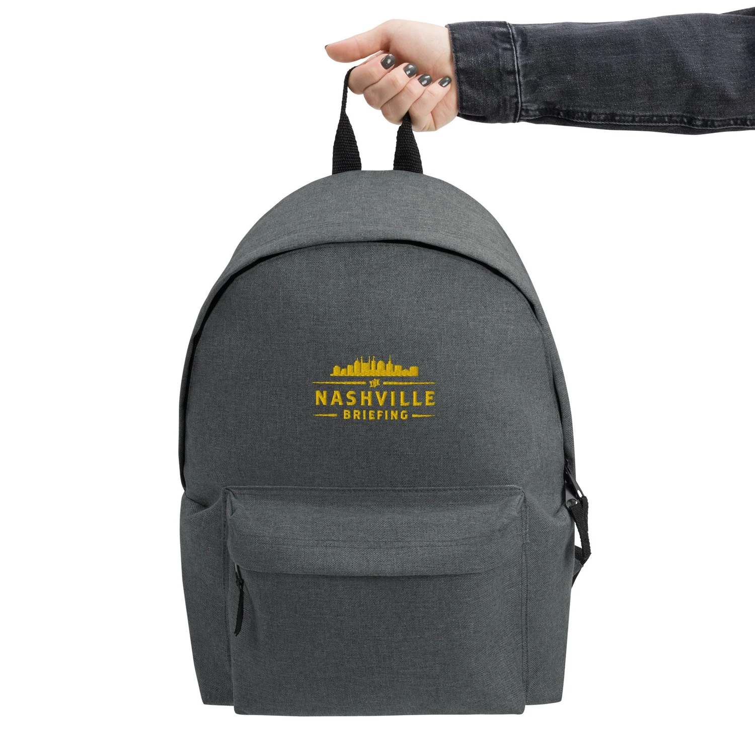 Embroidered The Nashville Briefing Backpack — The Nashville Briefing