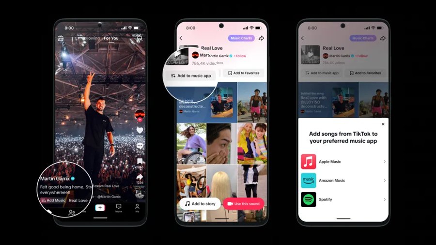 TikTok Launches New Feature Allowing Users to Save Songs Directly to Music Streaming Services