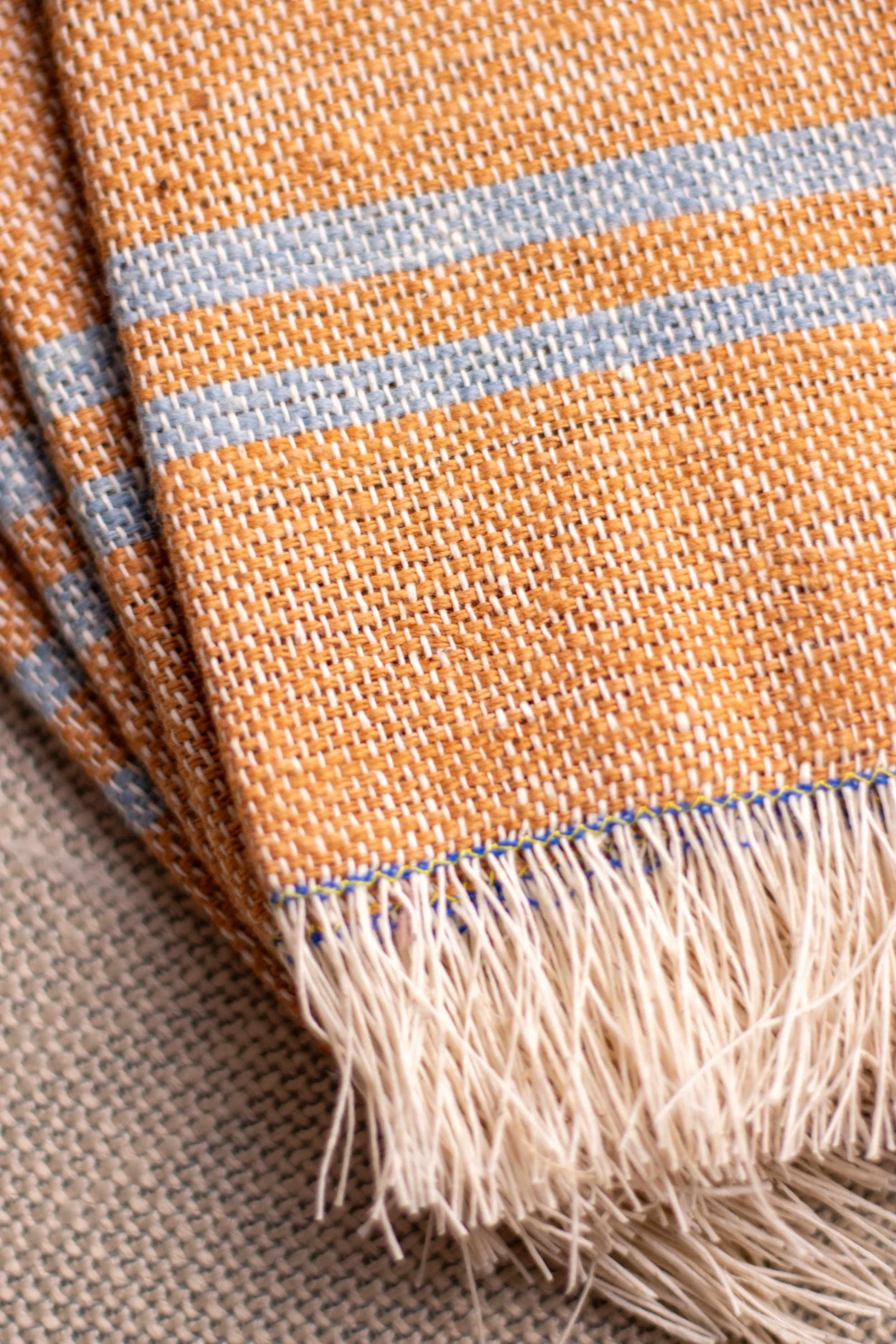 napkin brown blue stripe.jpg
