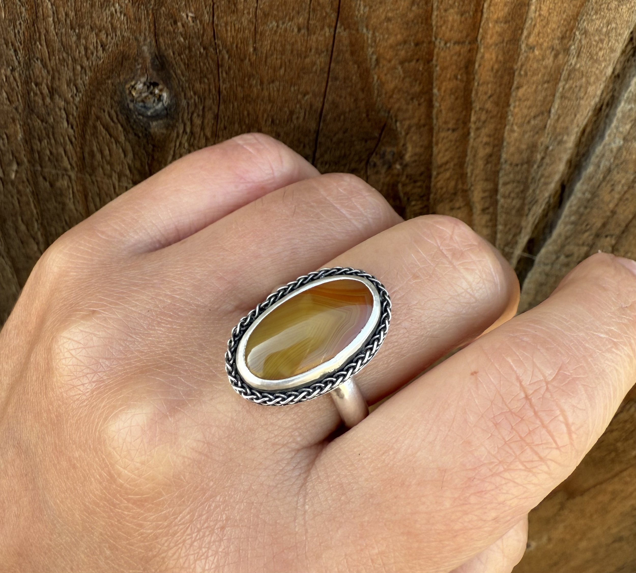 Mexican Agate Ring