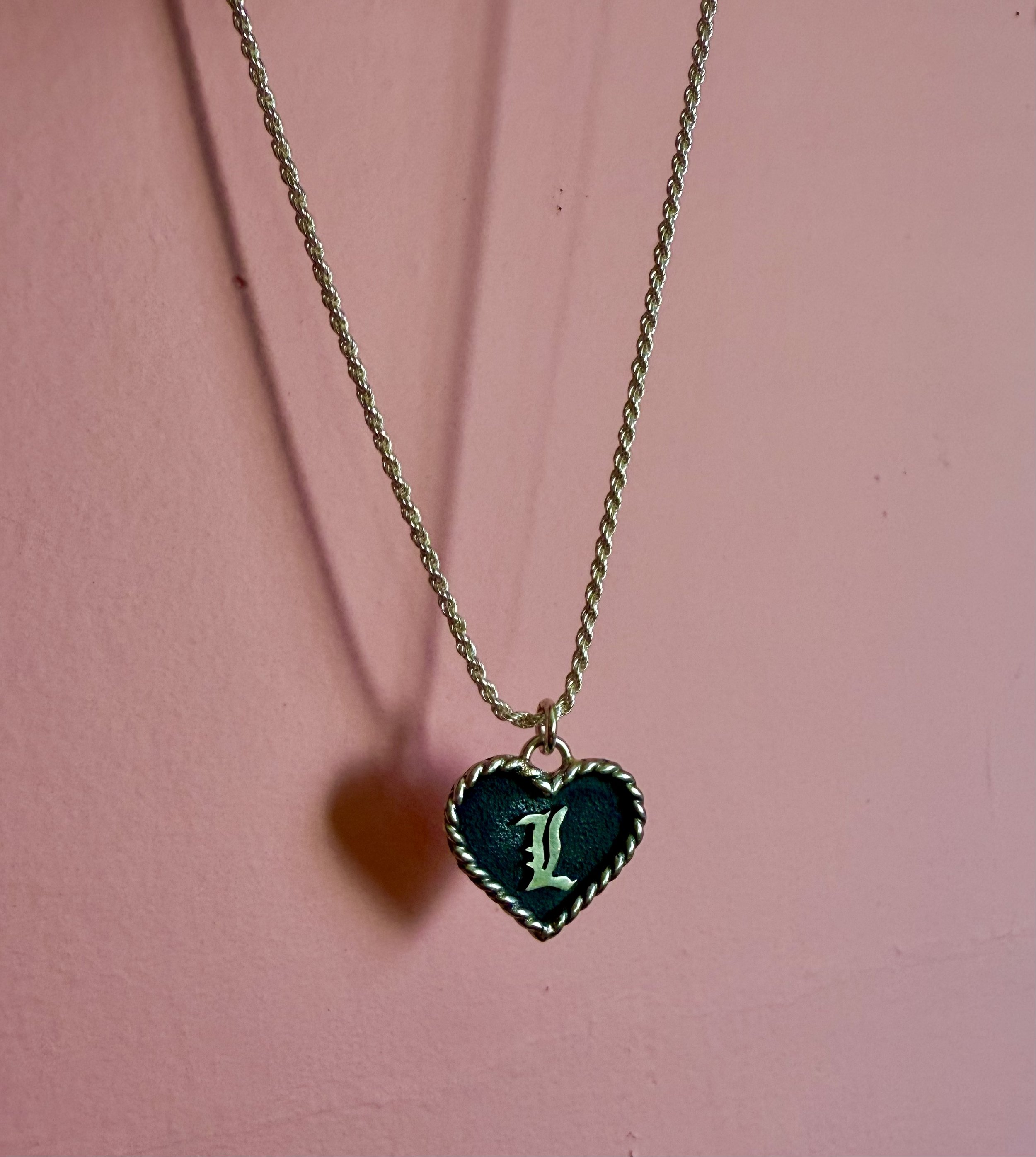 Heart Initial Necklace
