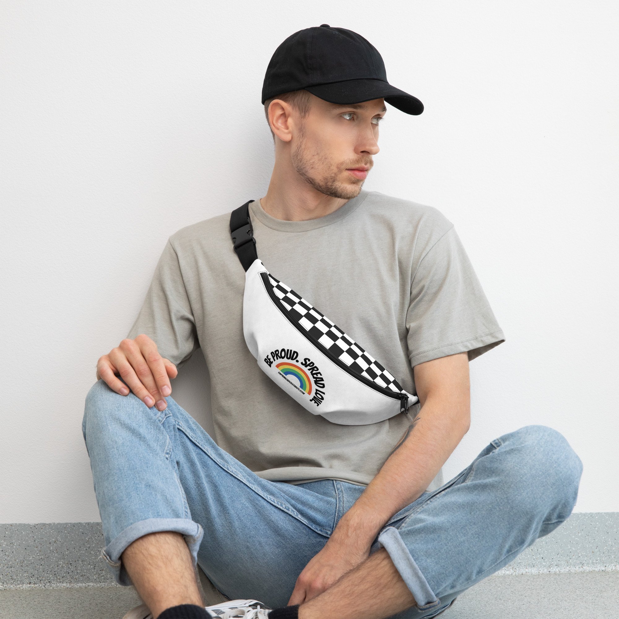 Be Proud. Spread Love. Fanny Pack