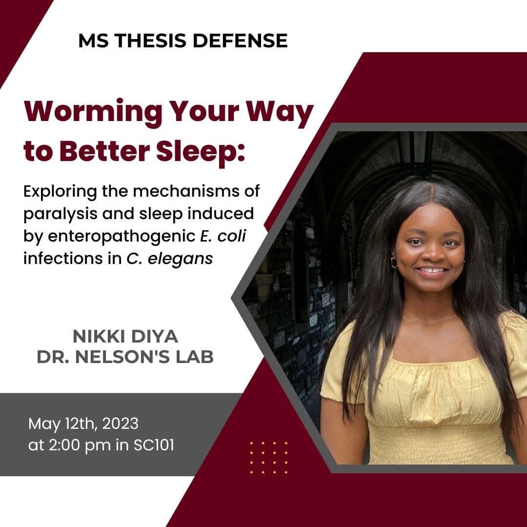 Congrats Nikki on successfully defending your MS thesis!