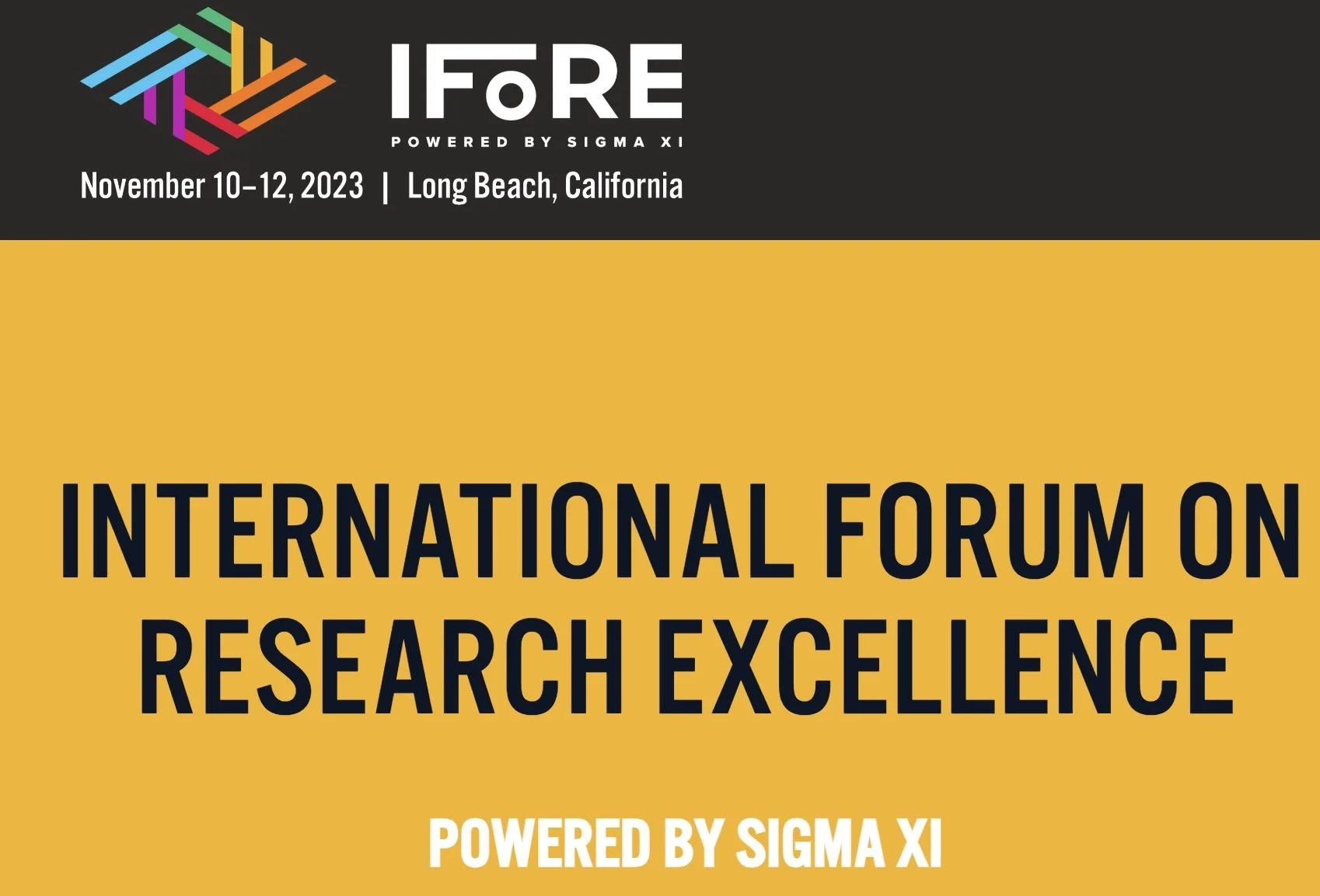 Caroline Curtin’s abstract was selected for a poster presentation at the International forum on research excellence powered by Sigma Xi in Longbeach, CA