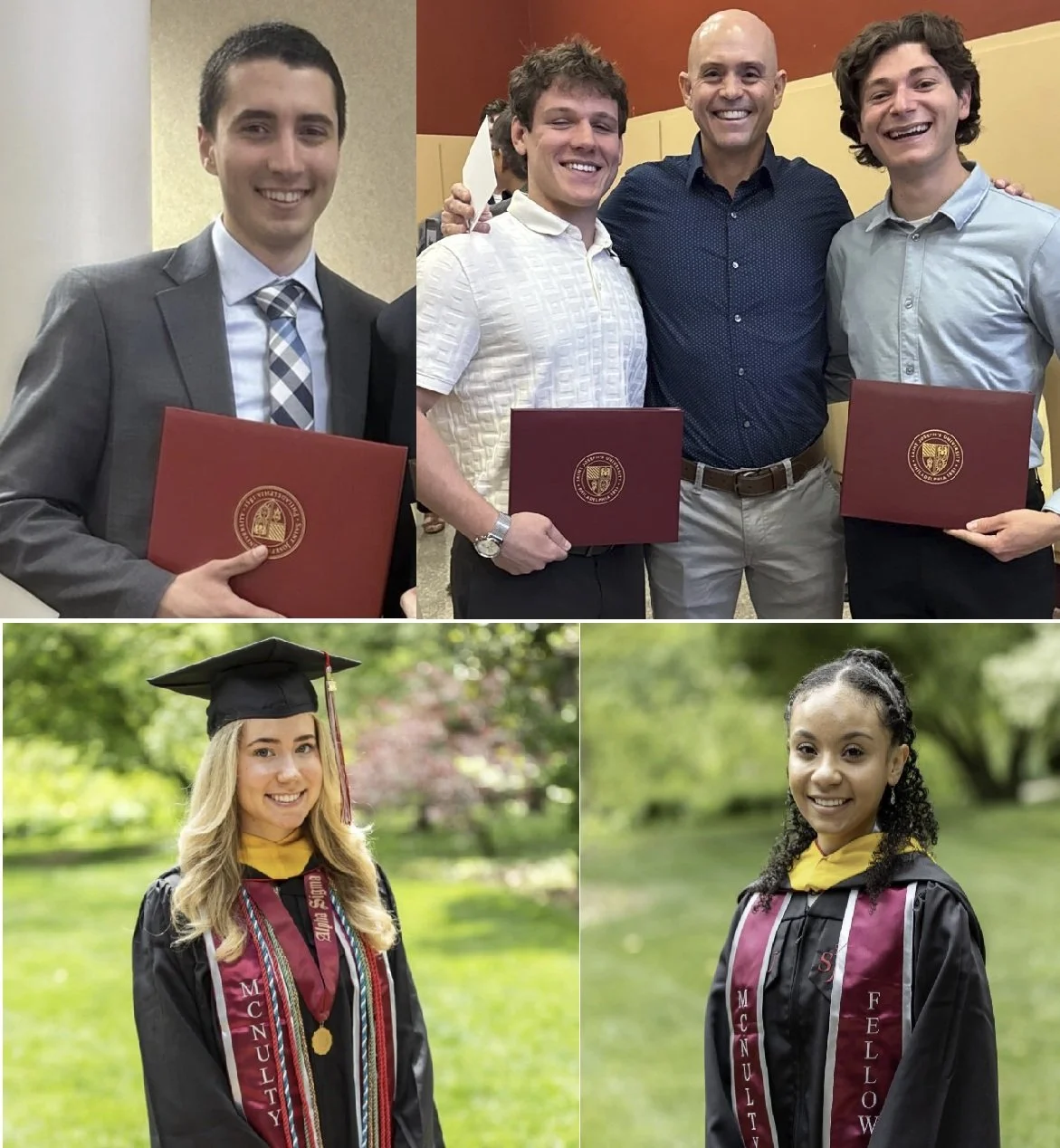 Congrats Gina, Mercedes, Fredy, Santino, and Anthony!