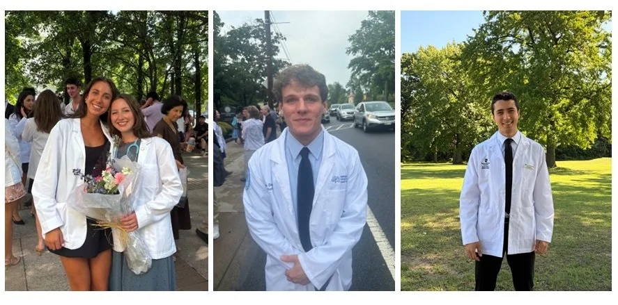 Congrats to first-year med students Quinn Howe (Suny Downstate College of Medicine), Santino Diana (Geisinger Commonwealth School of Medicine), and Fredy J. Abboud (Sidney Kimmel Medical College)