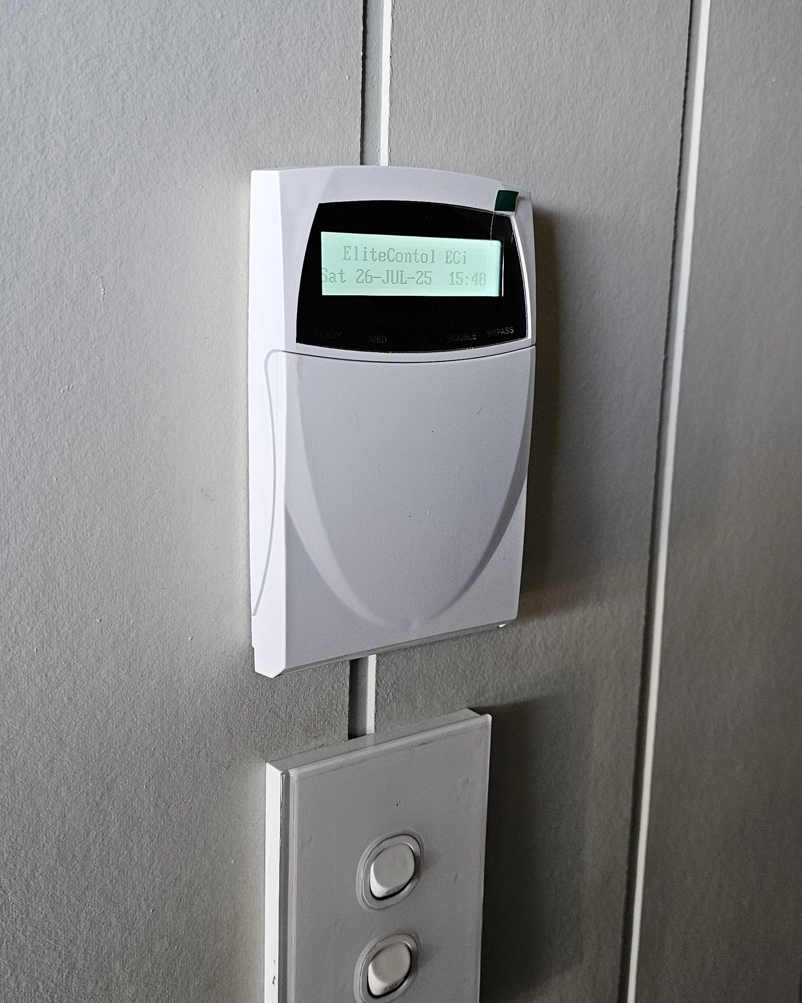 Did you know we can do security too? We recently upgraded this alarm system in Kaiapoi, replacing all the existing parts and adding 2 extra sensors, garage door control and remotes!
