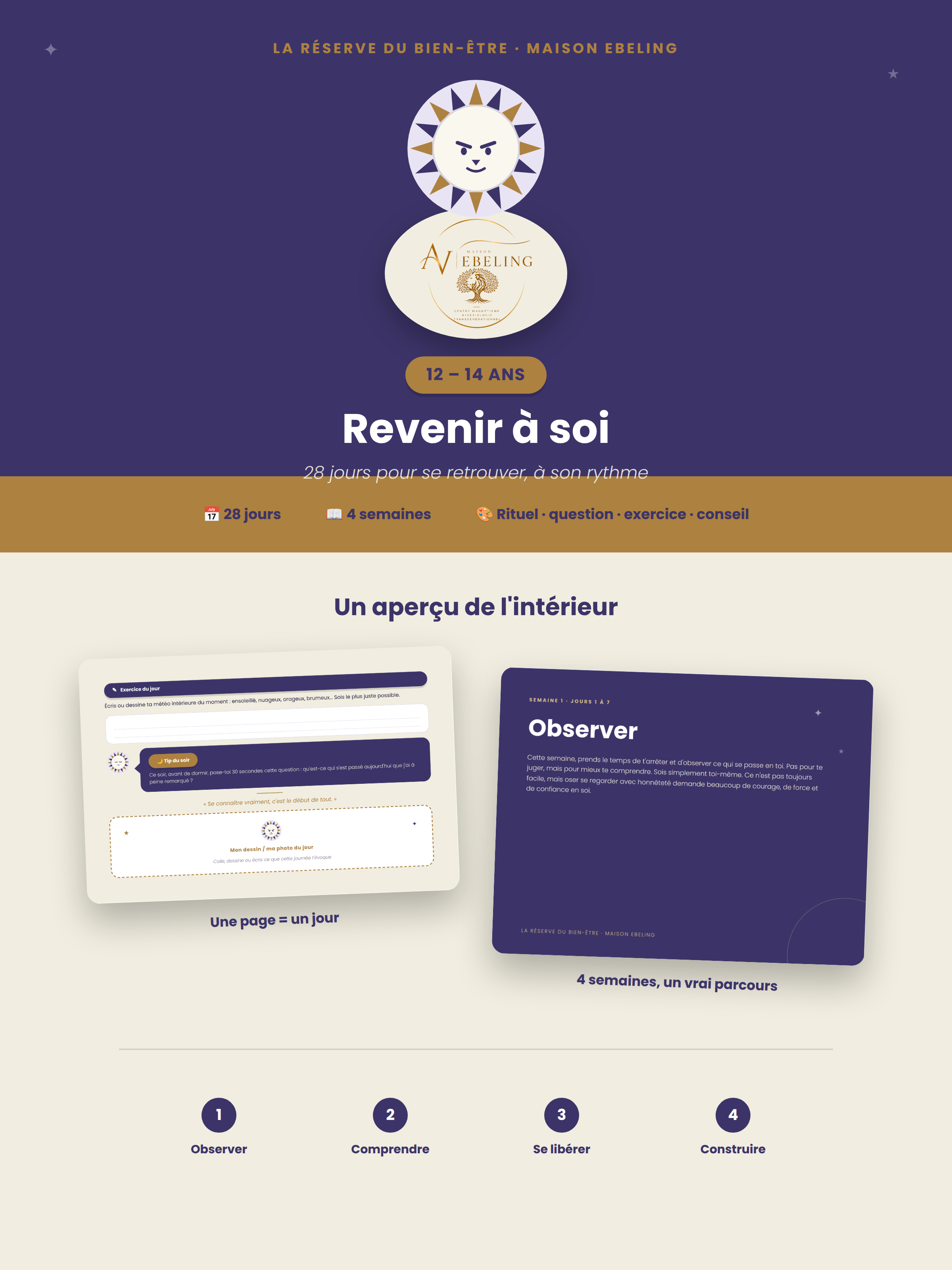 MON CARNET REVENIR À SOI  12-14 ANS -  CARNET ENFANT DIGITAL