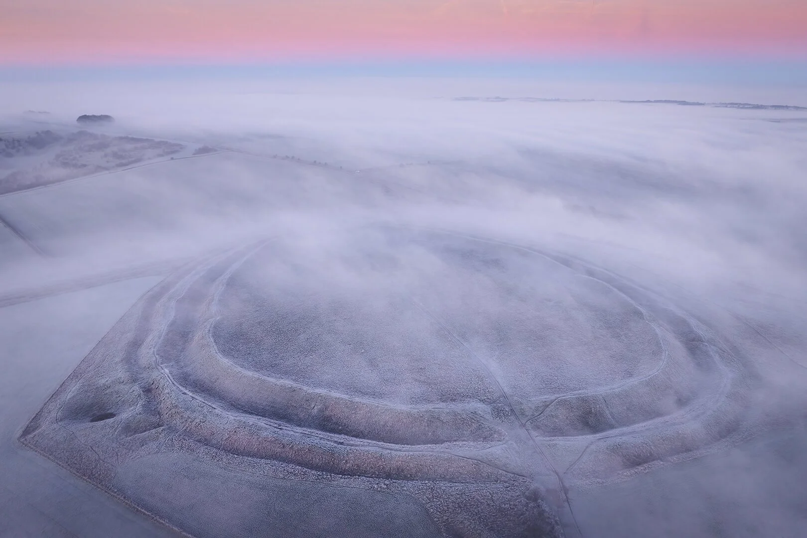 1st Robert Harvey with ‘Barbury Castle Hill Fort’