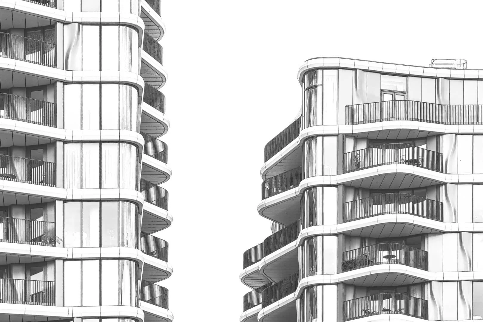 HC Pen and Ink of Urban Contours By Penny Clarke