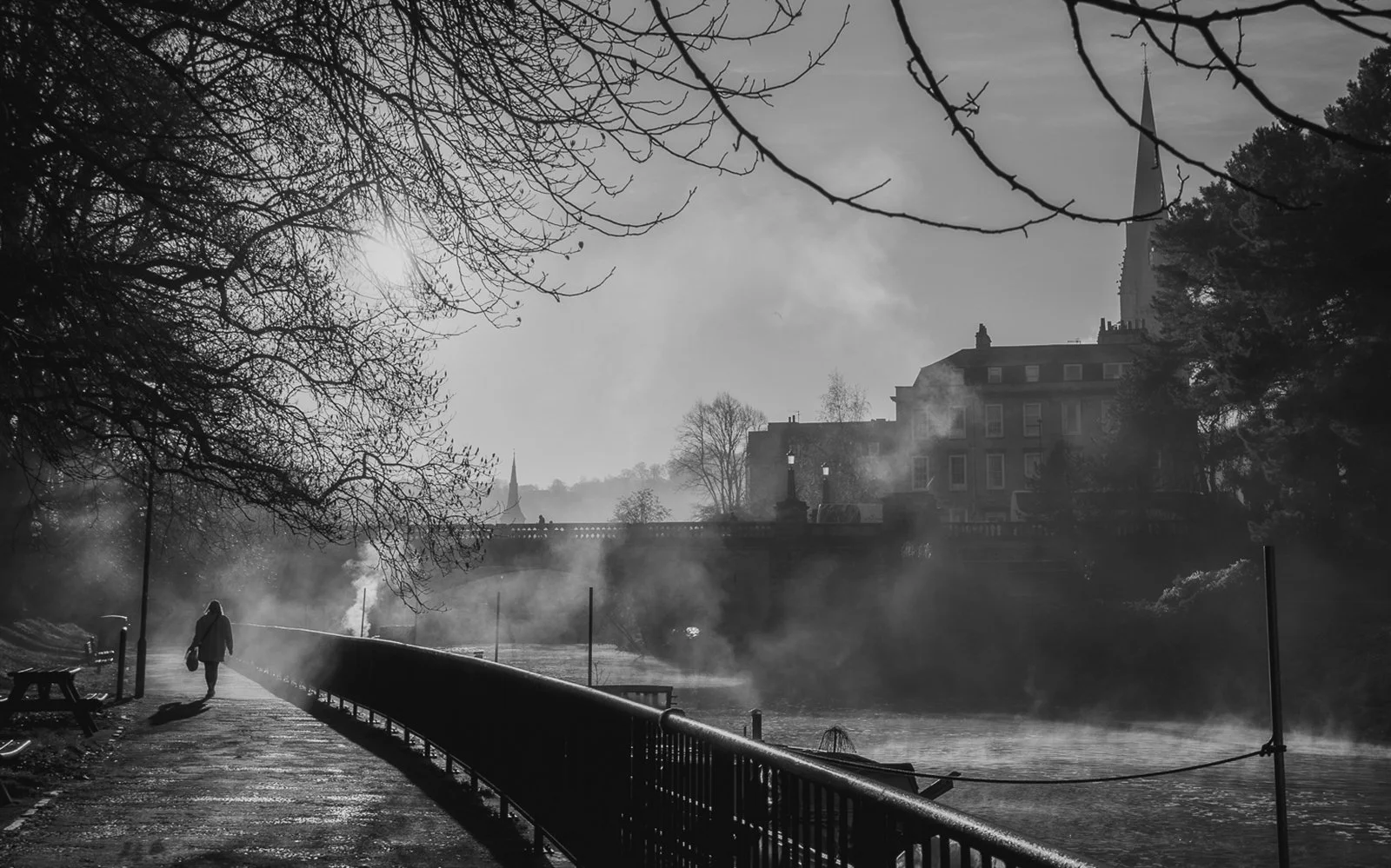 Misty Morning Walk In Bath By Sandra Foulstone 12