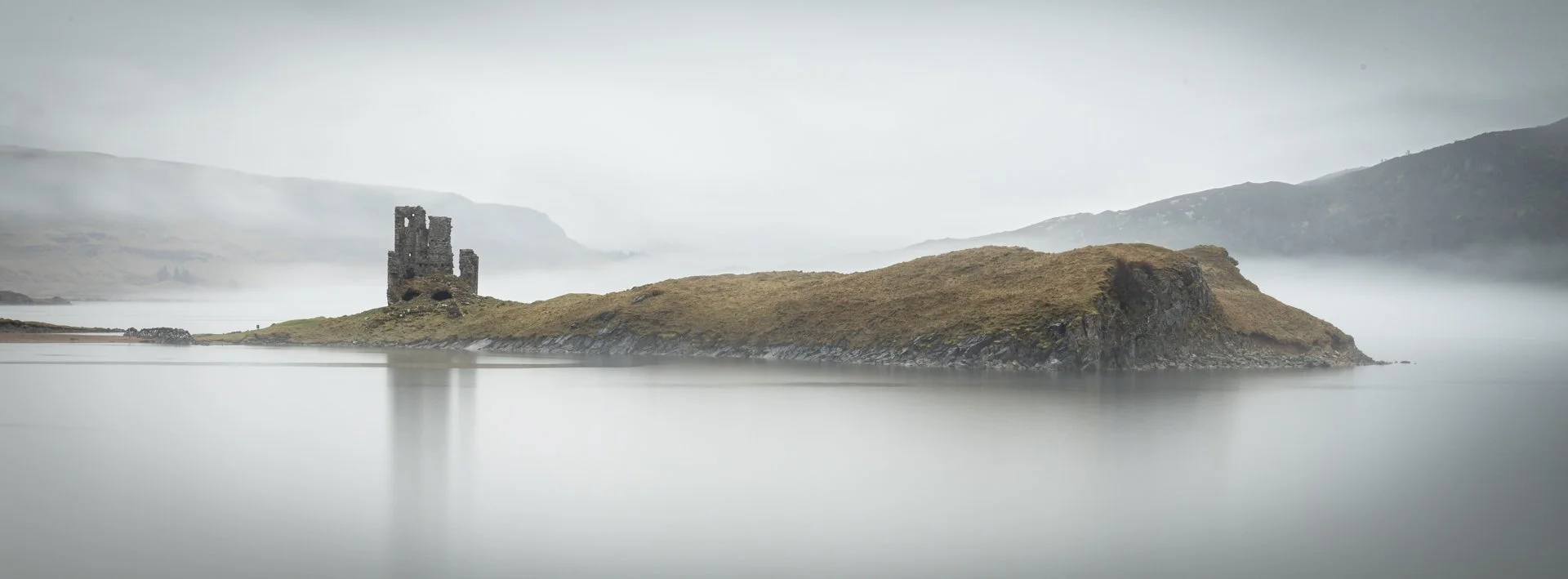 3rd Misty Day Ardvreck Castle by Frank Collins