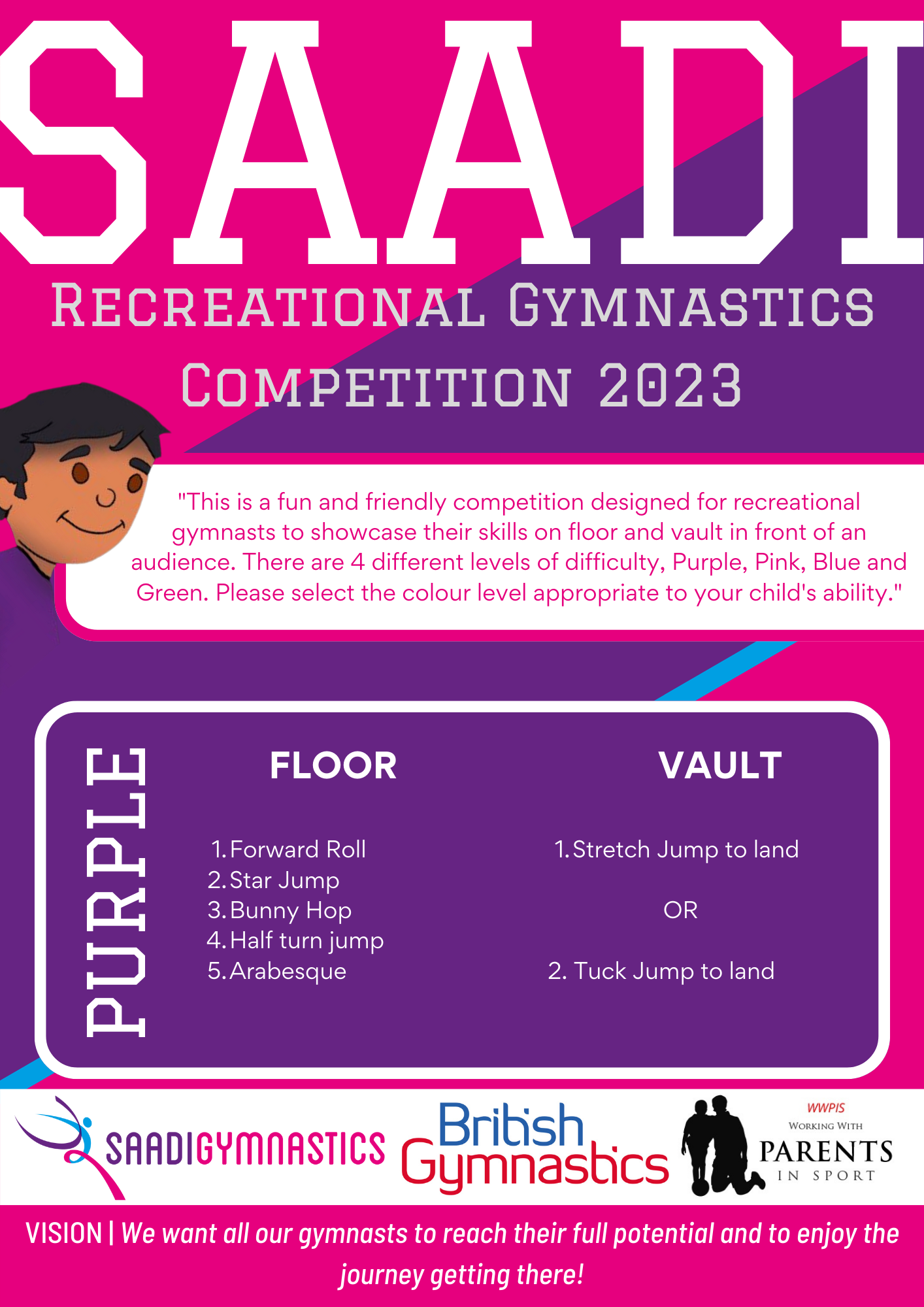 RECREATIONAL GYMNASTICS COMPETITION 2023 — SAADI Gymnastics Ltd