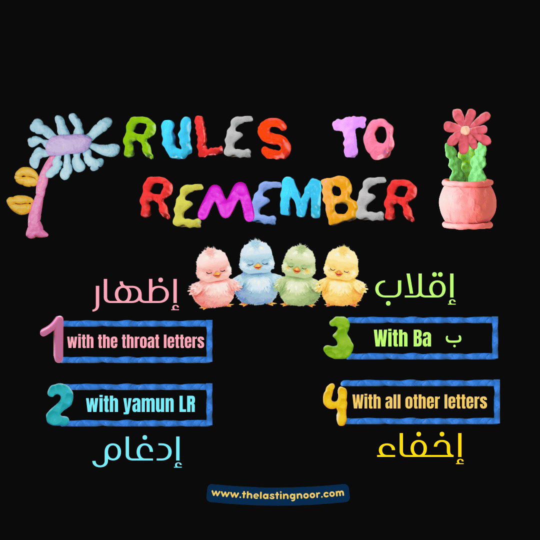noon sakinah - 4 rules to remember