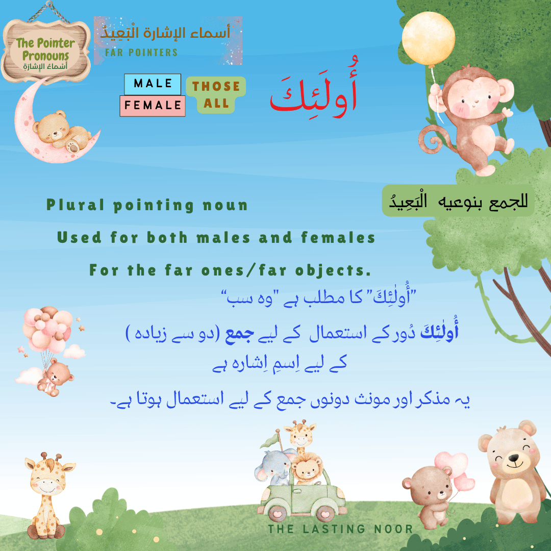 أَسْماءُ الإِشارَةِ The Pointer Pronouns - أُولَئِكَ - definition